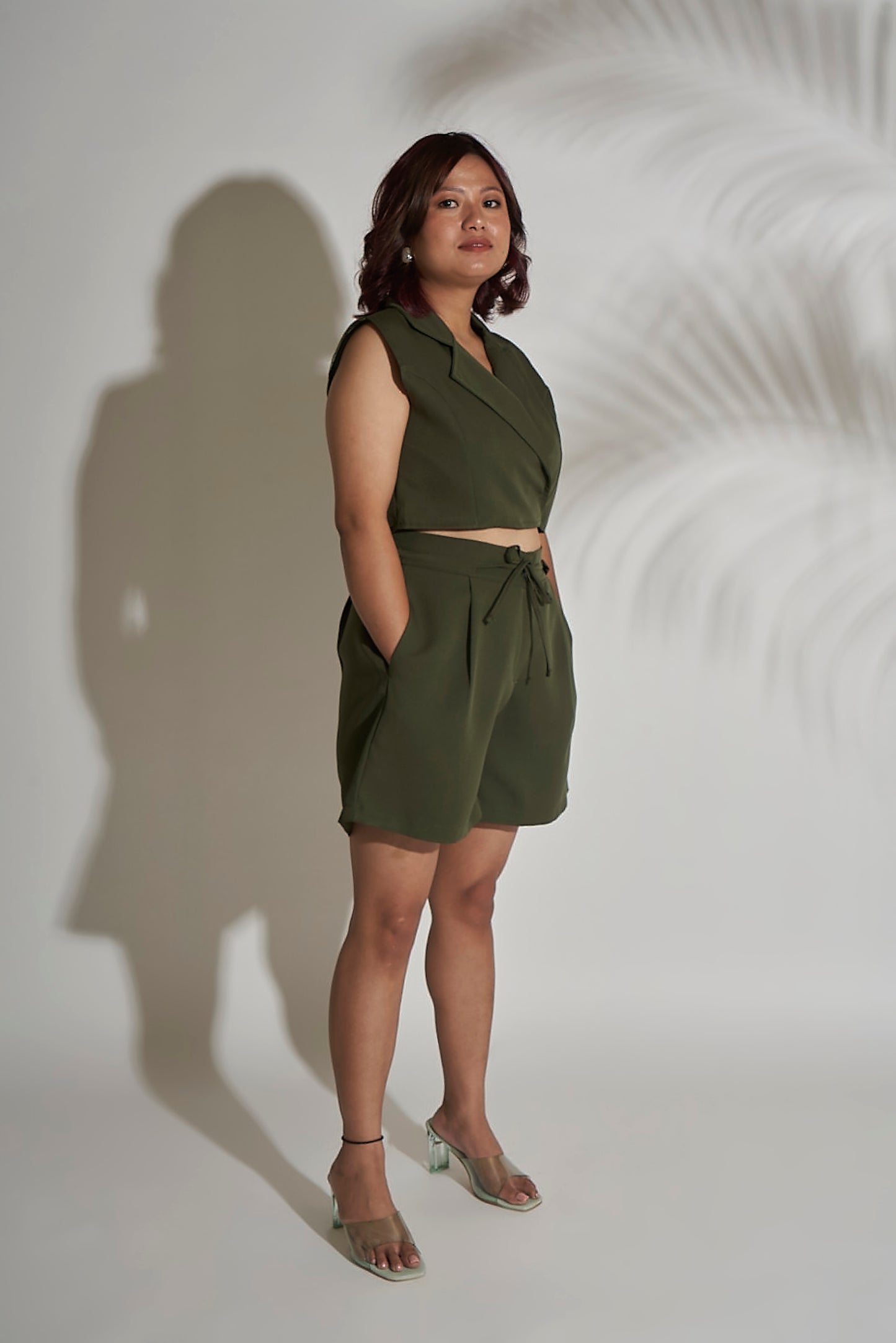Overlapping Waistcoat Co-ord
