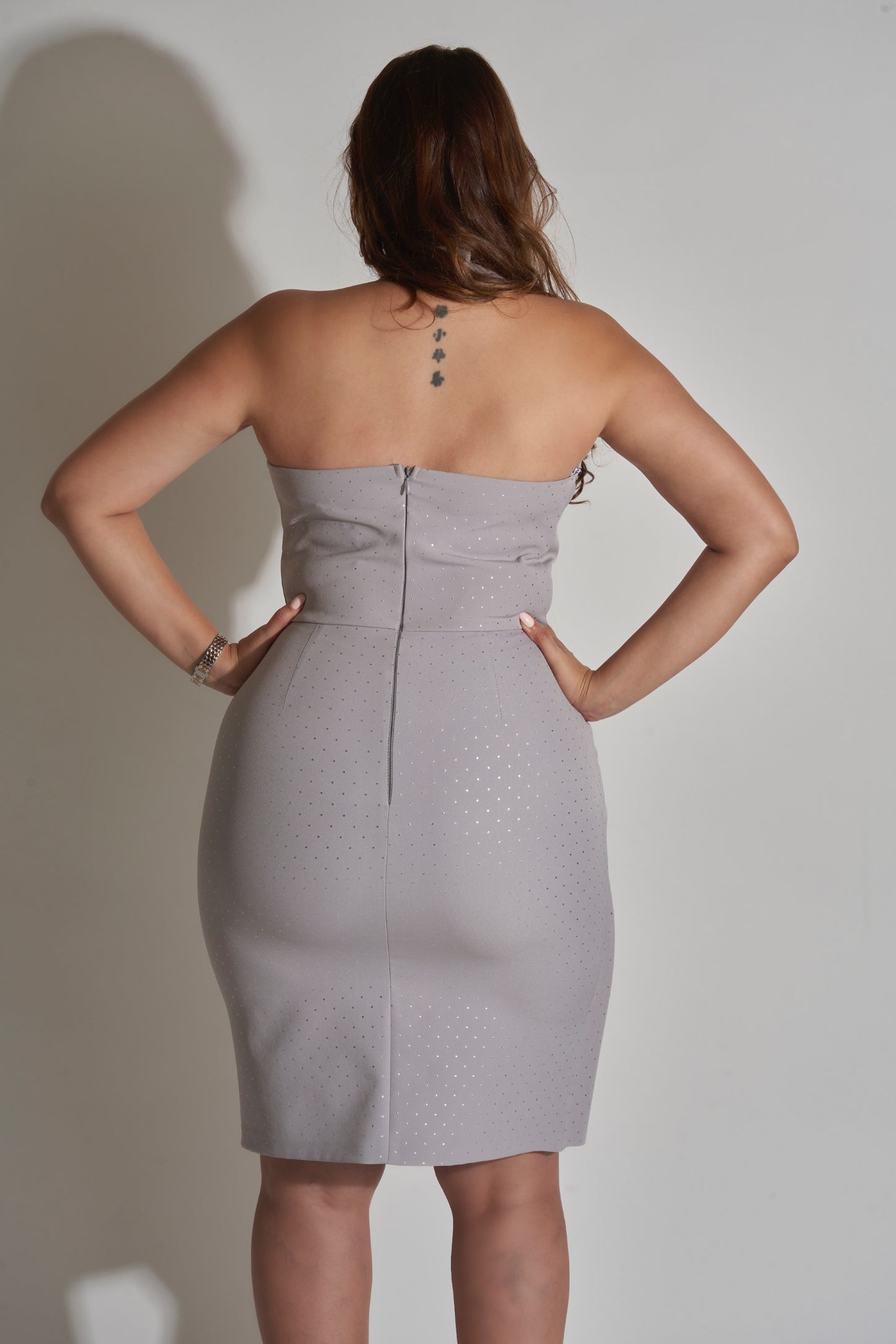 HALTER OVERLAP DRESS