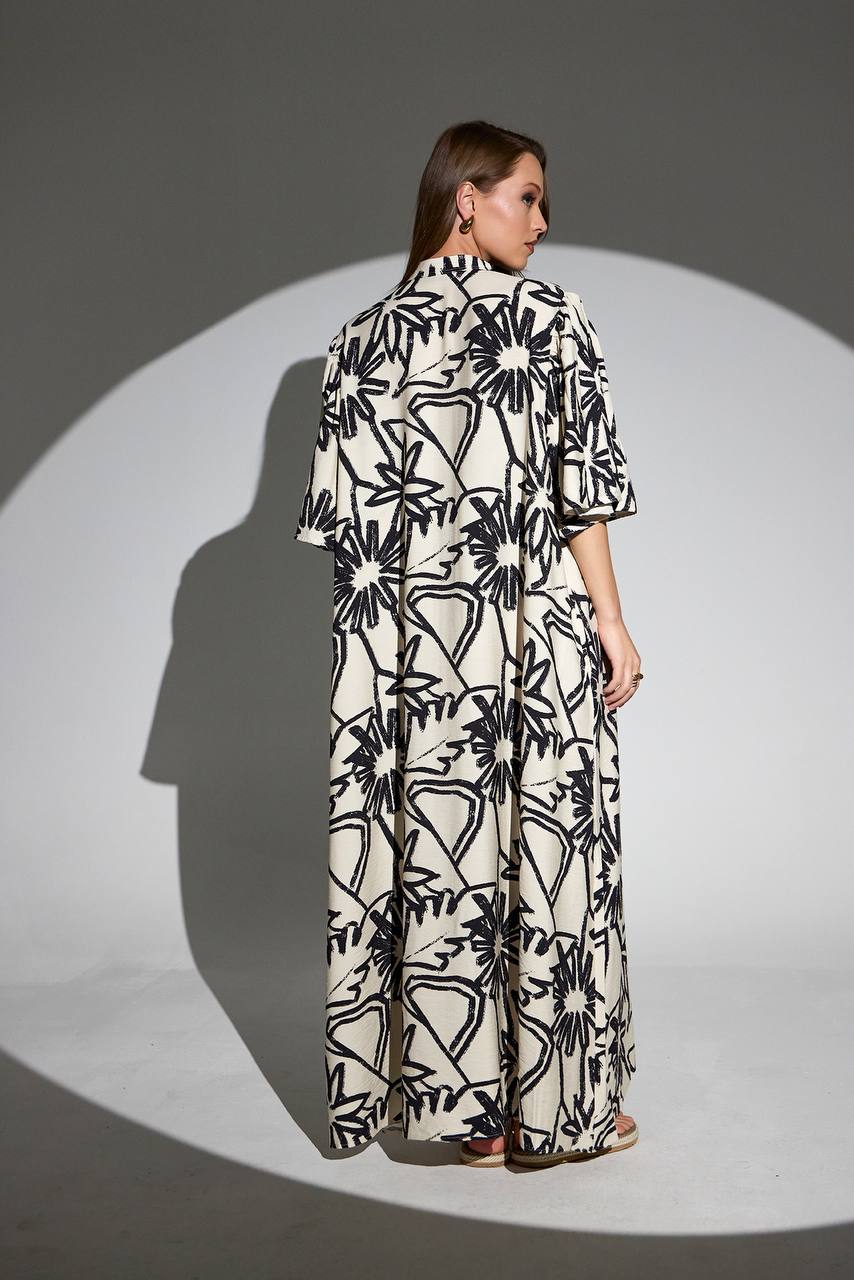 Long Printed Dress