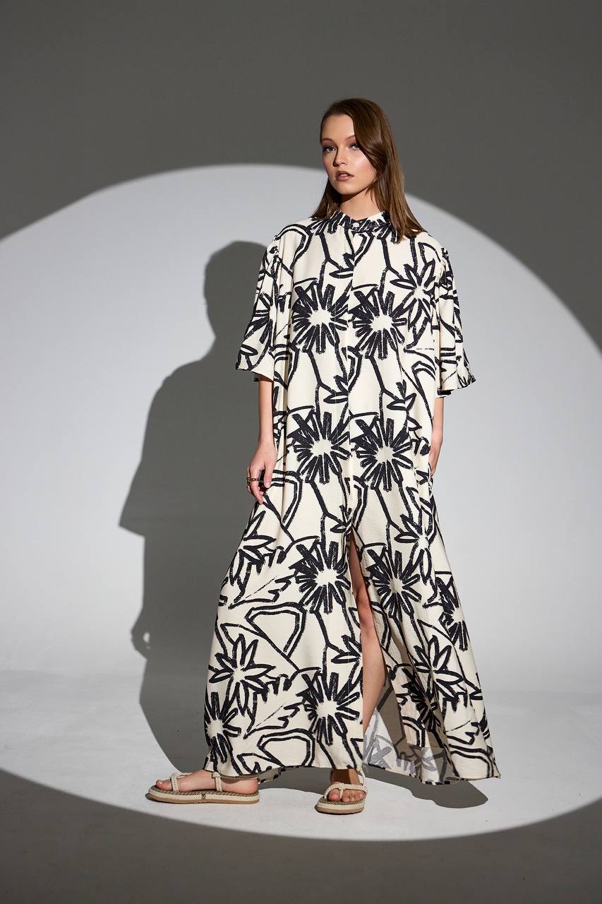 Long Printed Dress