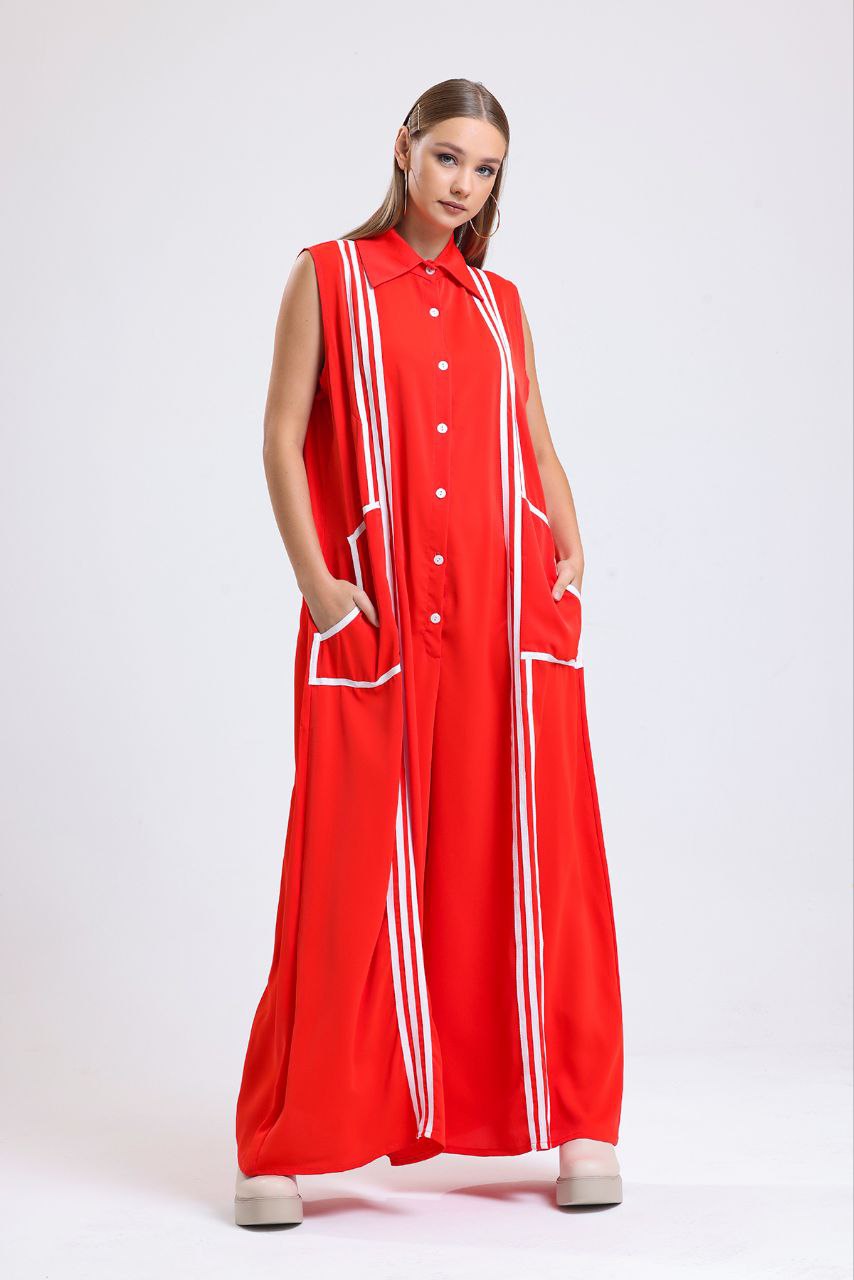 Stripped Jumpsuit