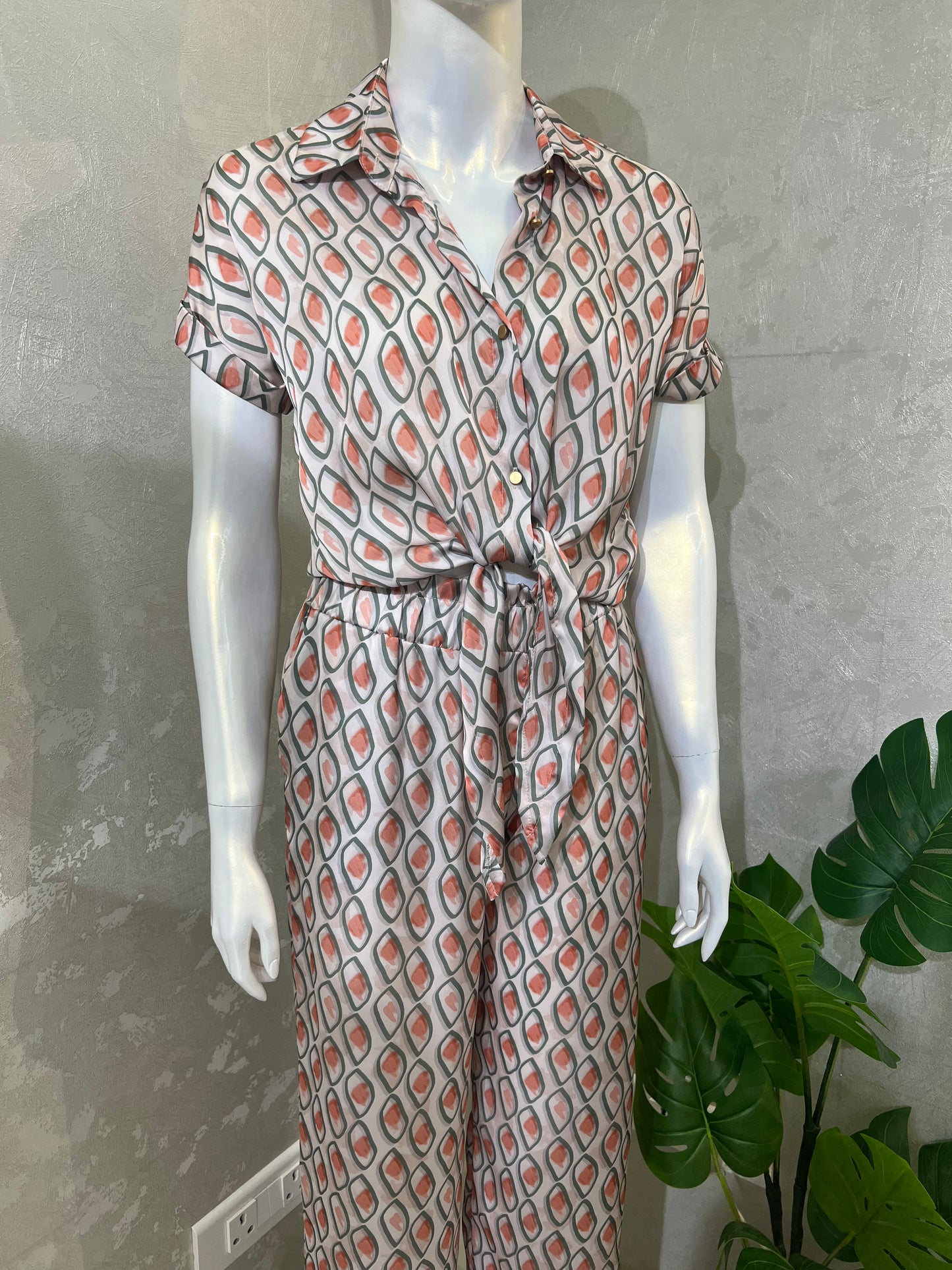 Satin Printed Co-ord Set