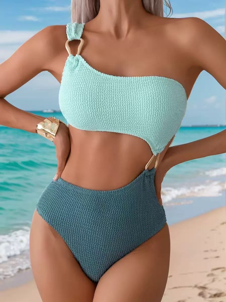 ONE SHOULDER ASYMMETRIC SWIMSUIT