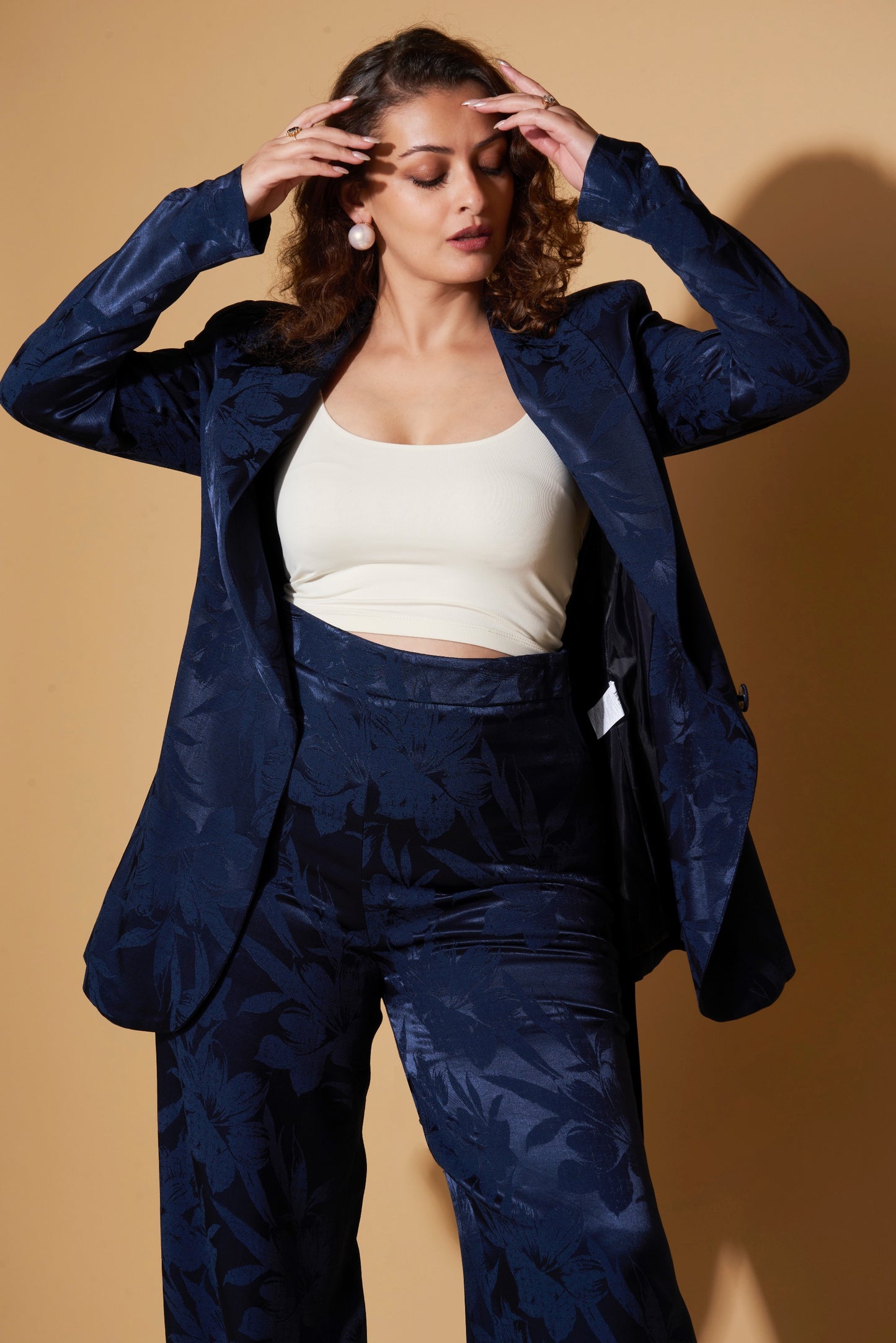 BELTED PANTSUIT