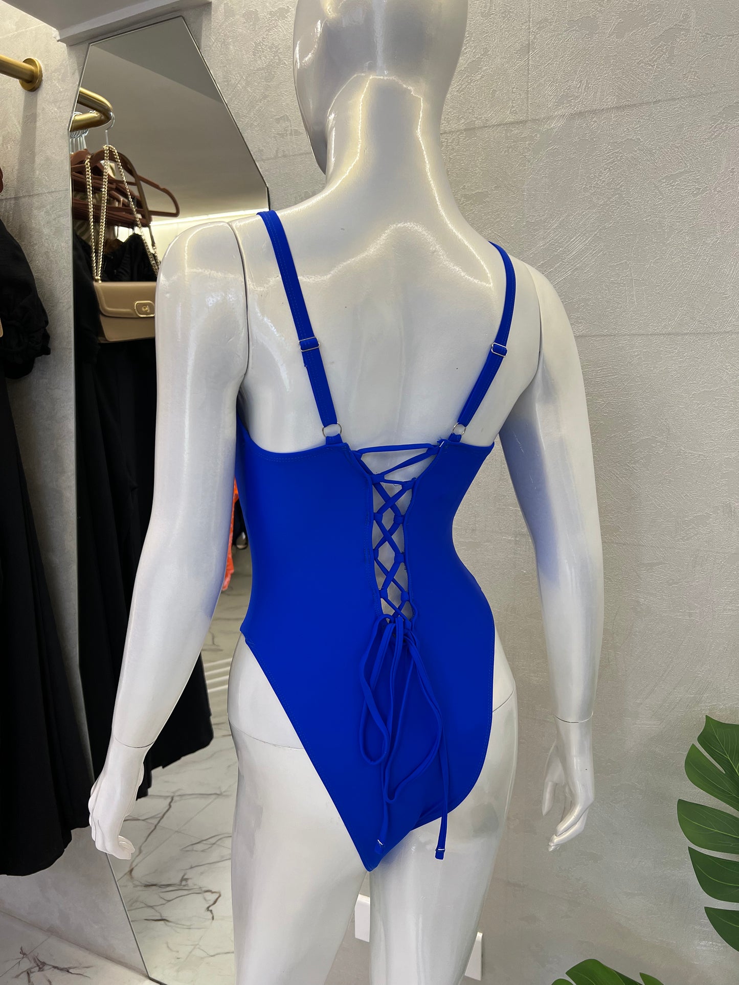 PADDED HIGH CUT SWIMSUIT