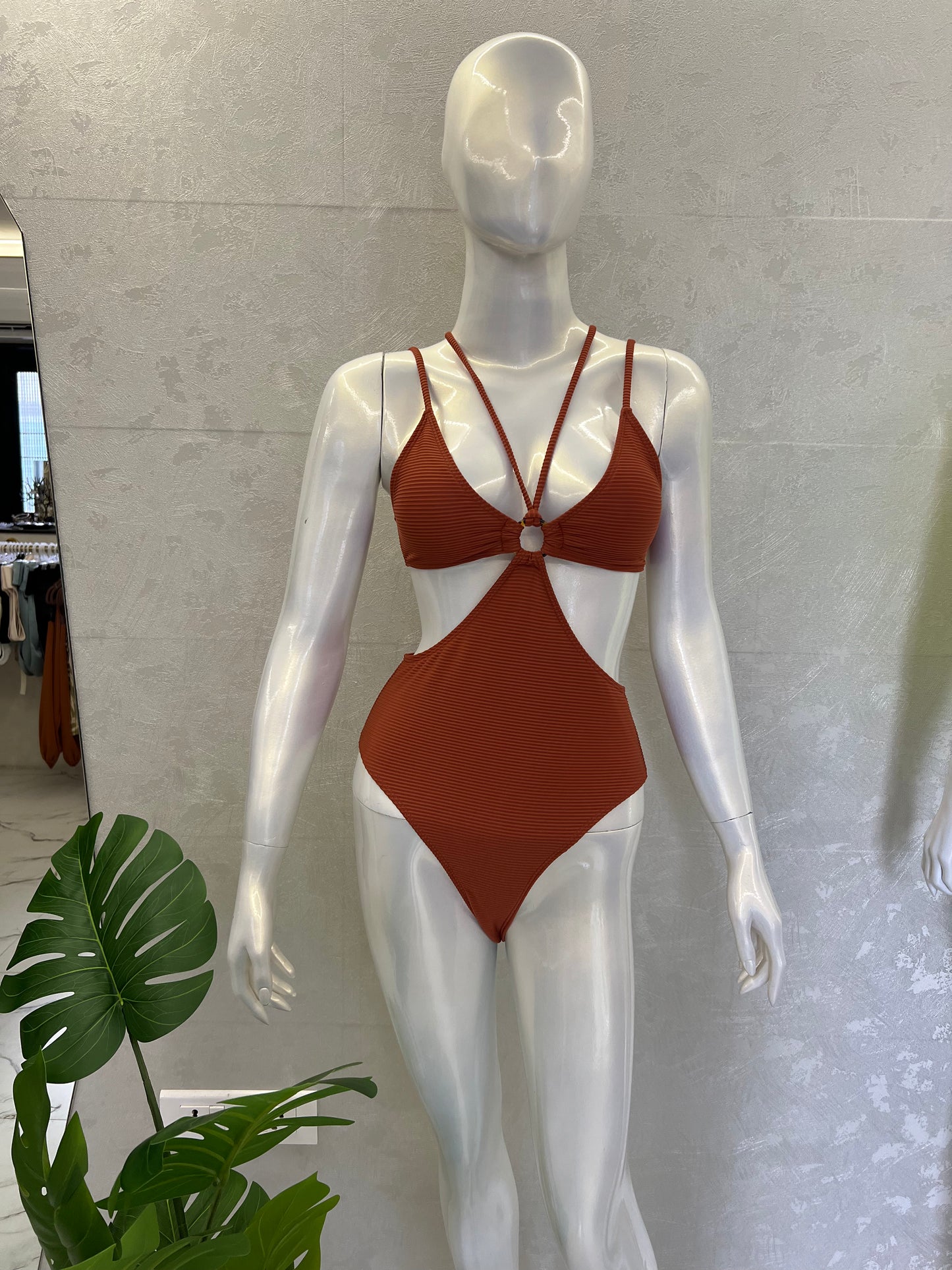STRAPPY CUTOUT SWIMSUIT