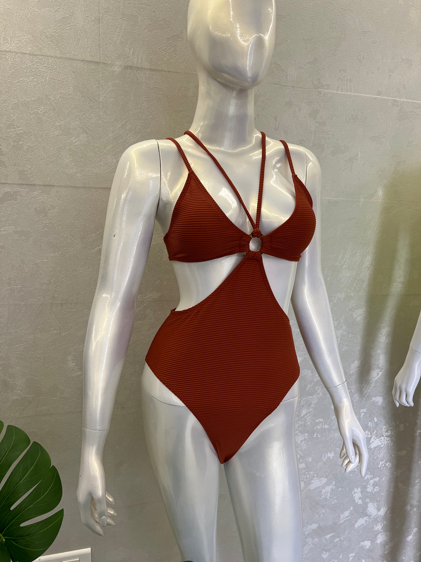 STRAPPY CUTOUT SWIMSUIT