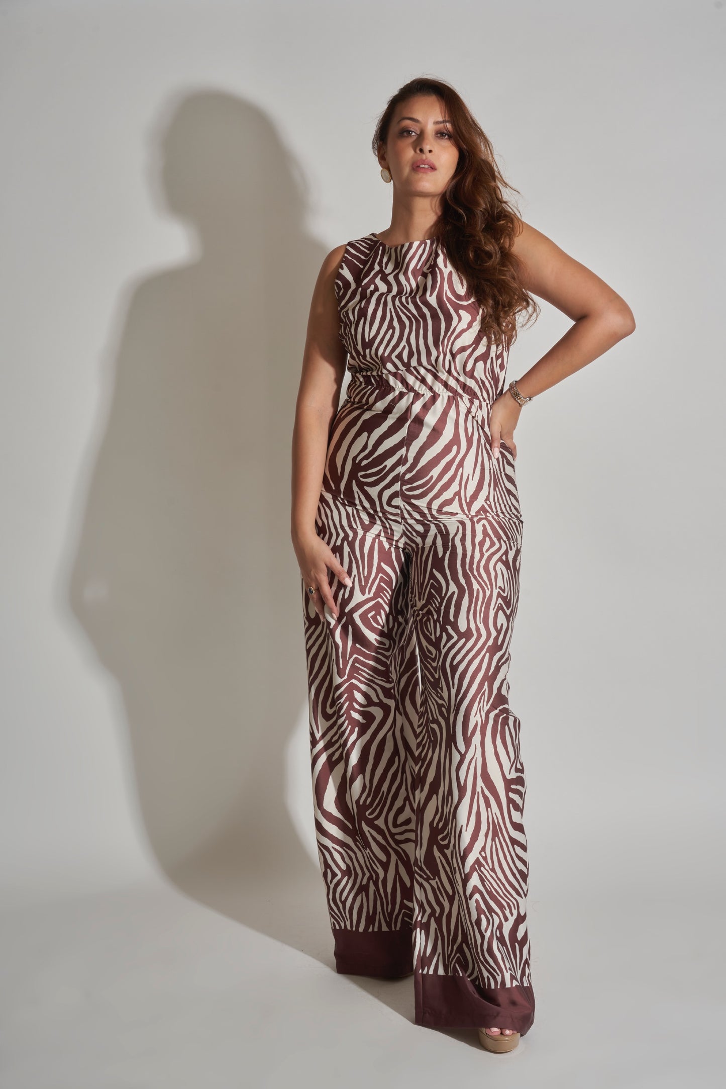 SLEEVELESS LONG JUMPSUIT