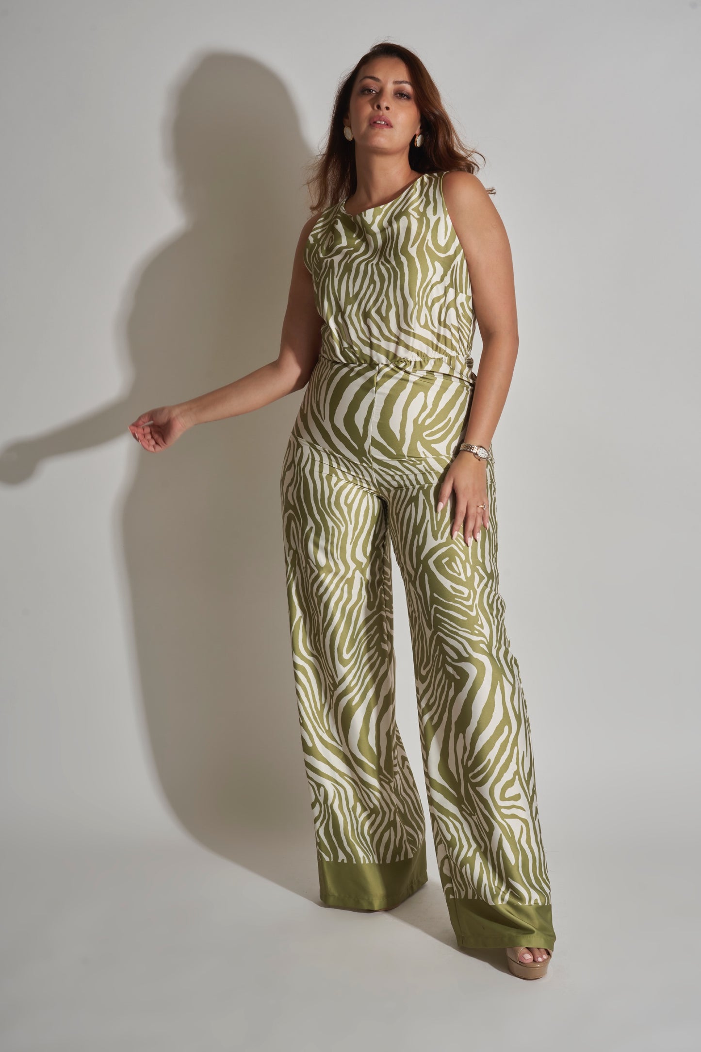 SLEEVELESS LONG JUMPSUIT