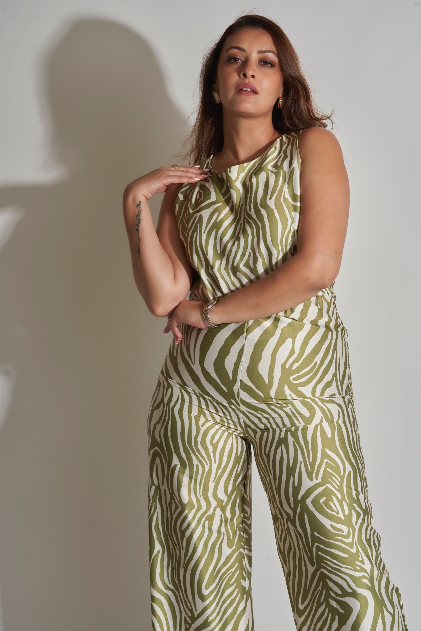 SLEEVELESS LONG JUMPSUIT