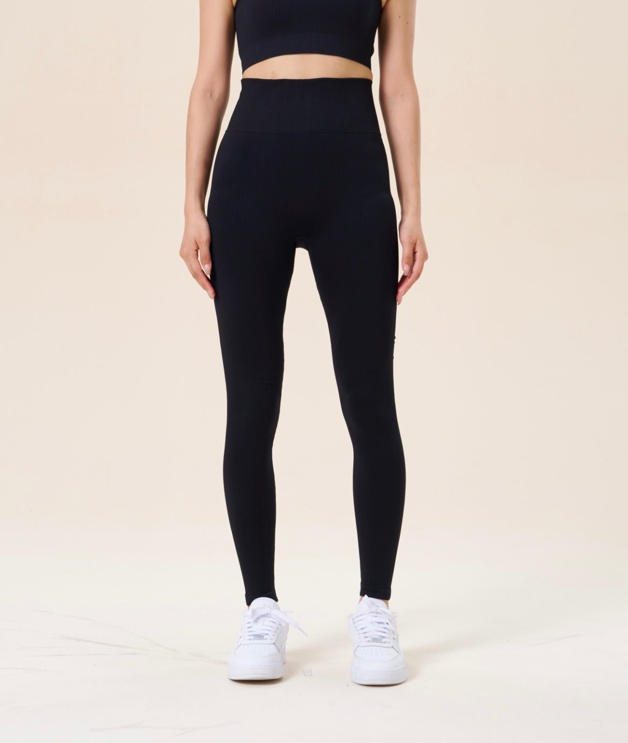 RIBBED HIGH WAIST LEGGINGS