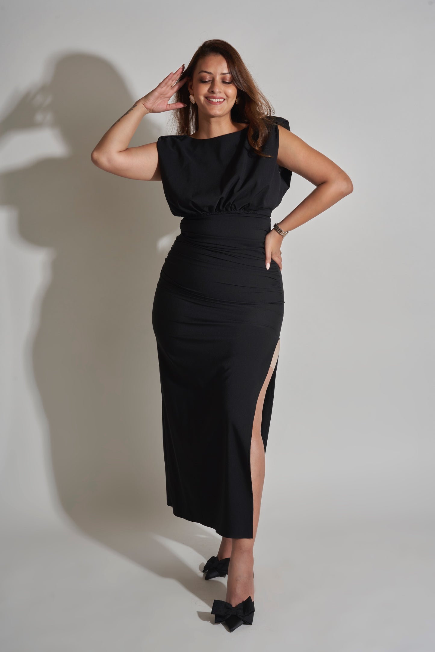 LONG DRESS WITH SIDE SLIT