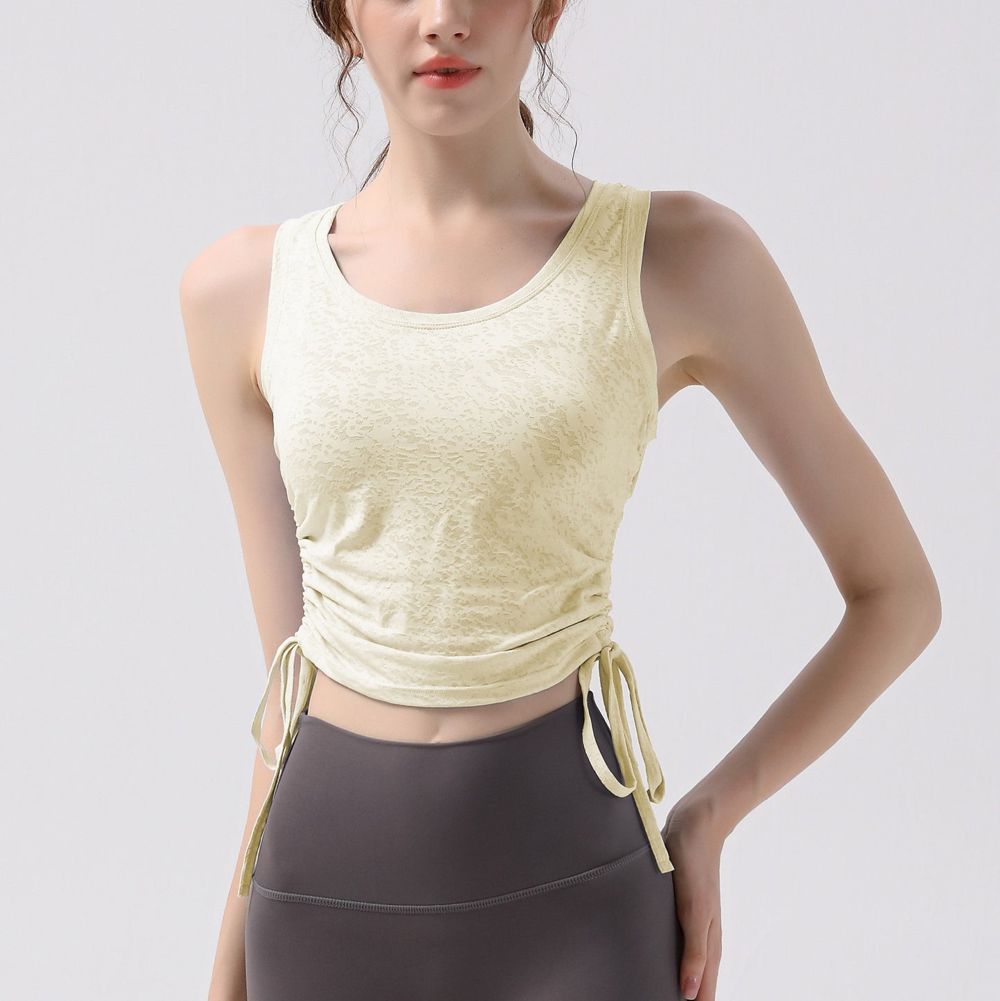 VEST WITH DRAWSTRINGS
