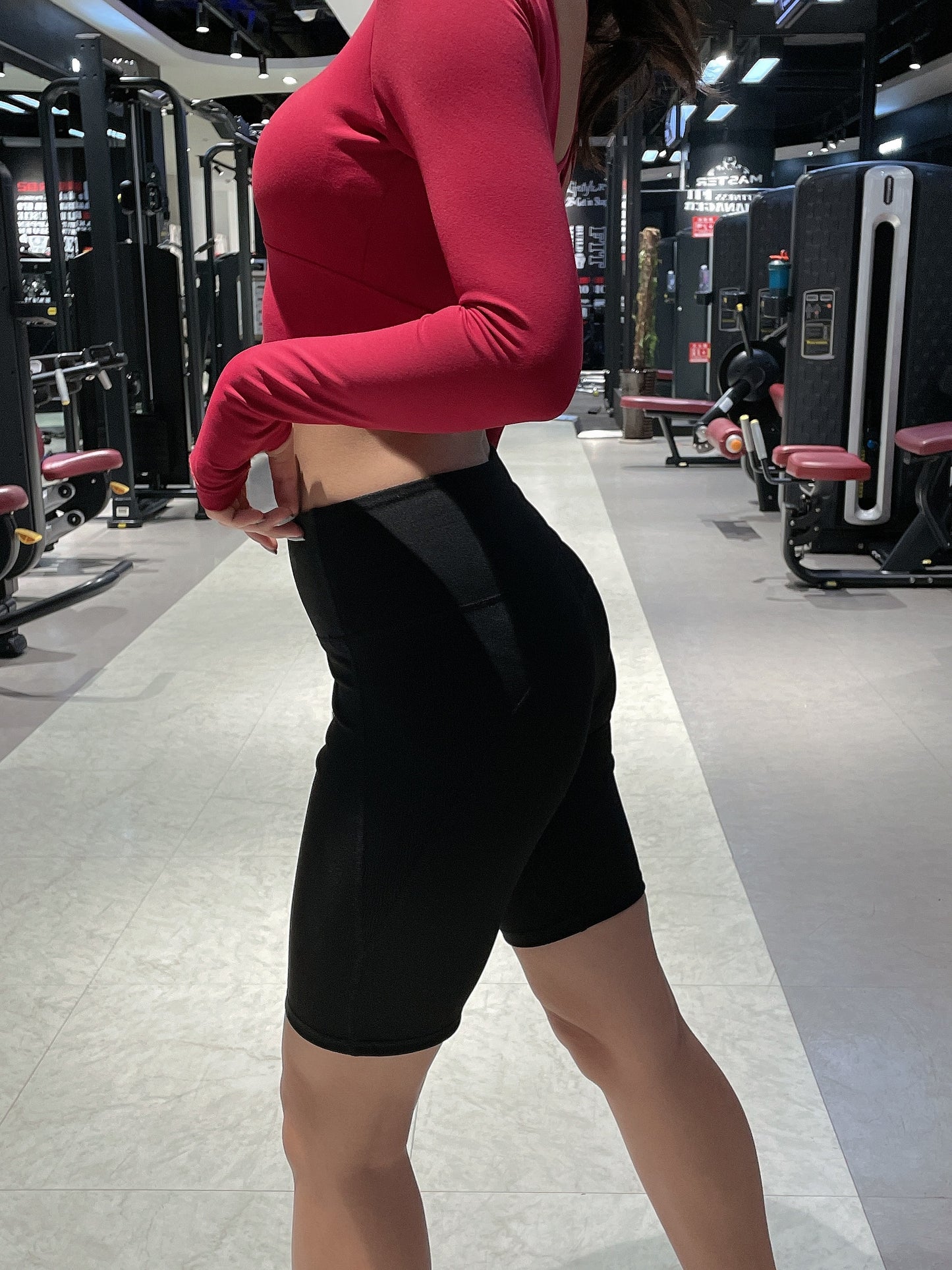 HIGH WAIST CYCLING SHORTS