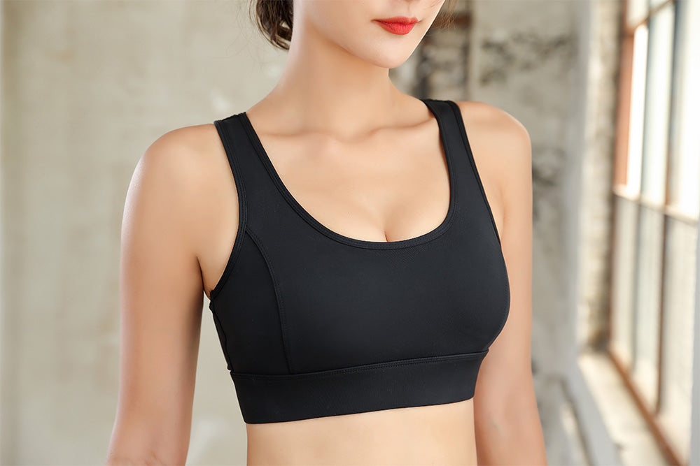 BACK MESH PANEL SPORTS BRA