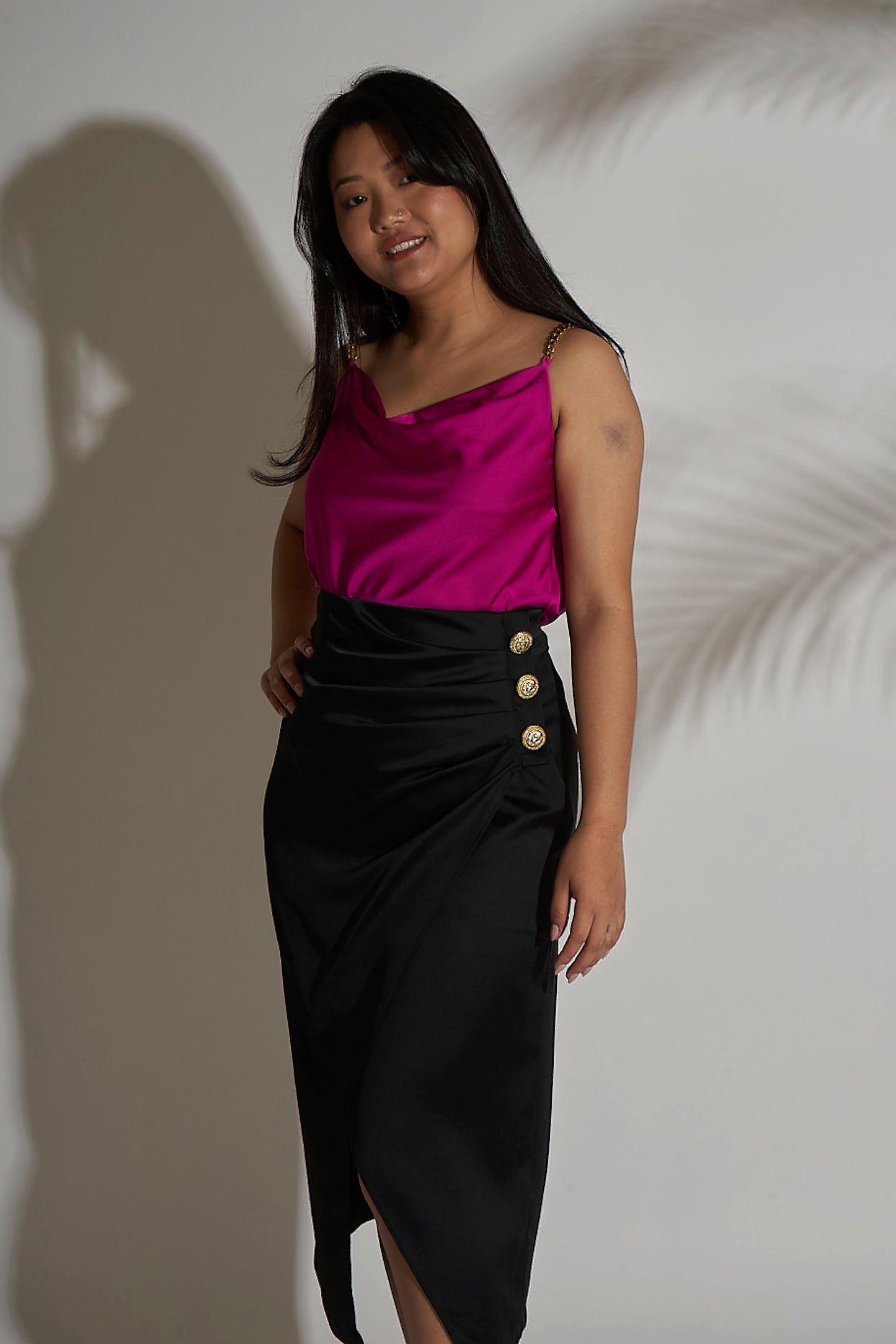Skirt With Side Buttons
