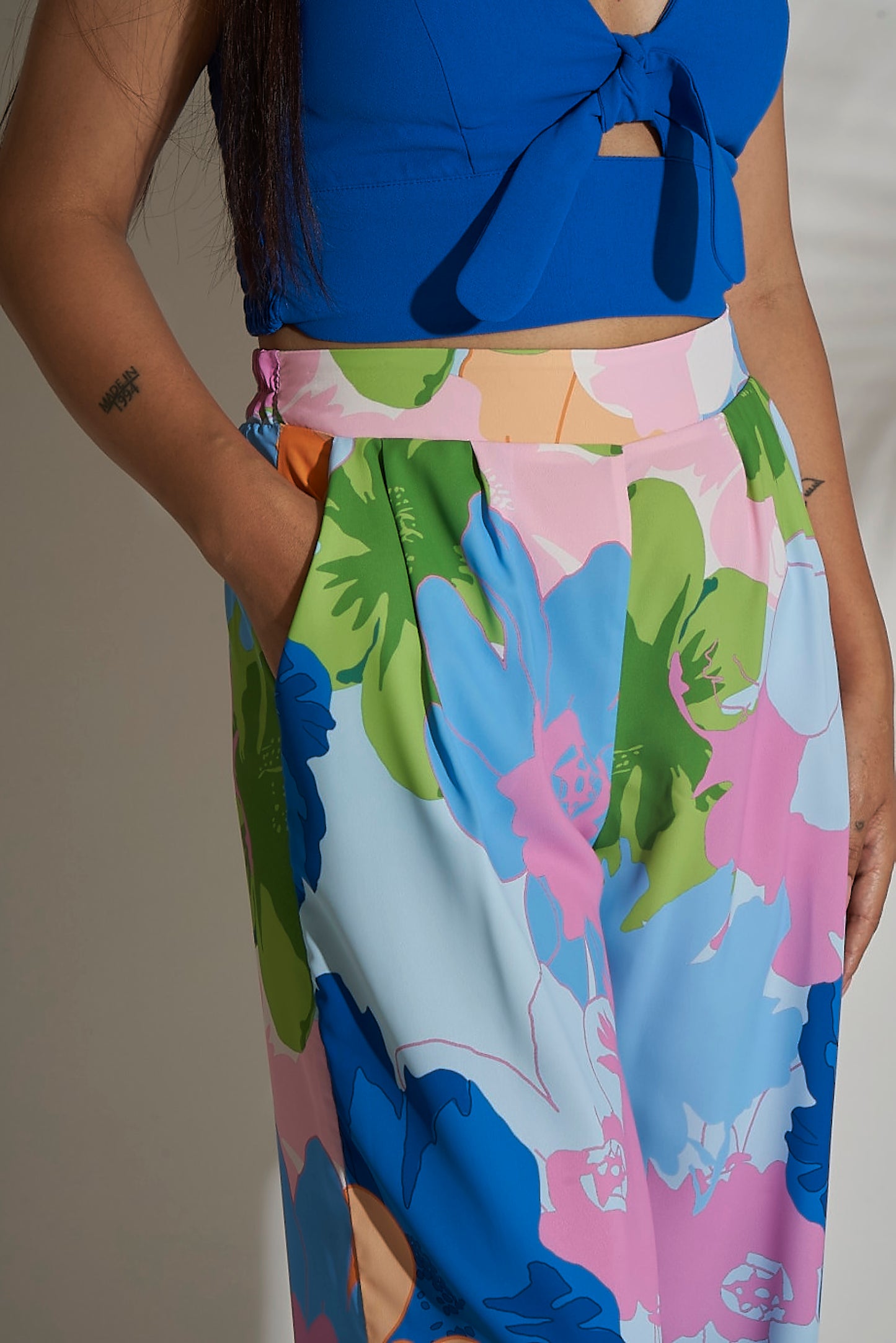 FLORAL PRINTED PANTS