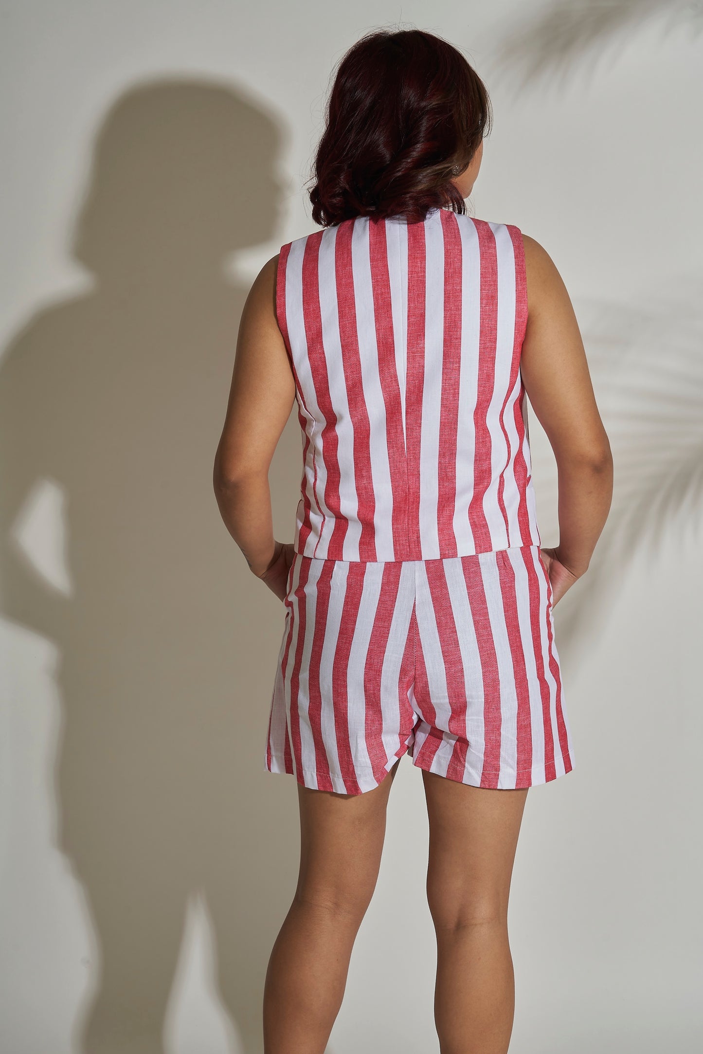 Stripped Waistcoat Co-ord Set