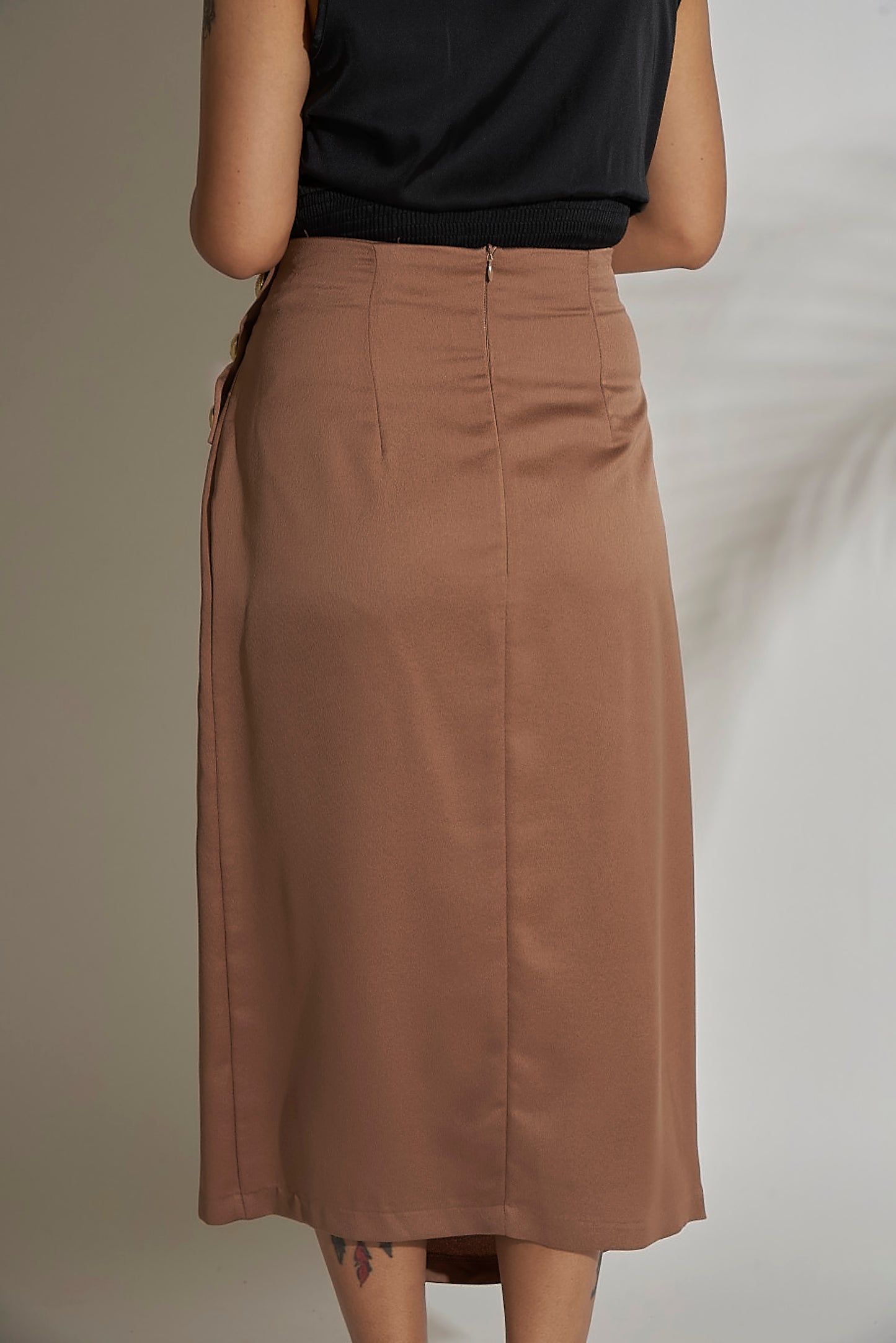 Skirt With Side Buttons