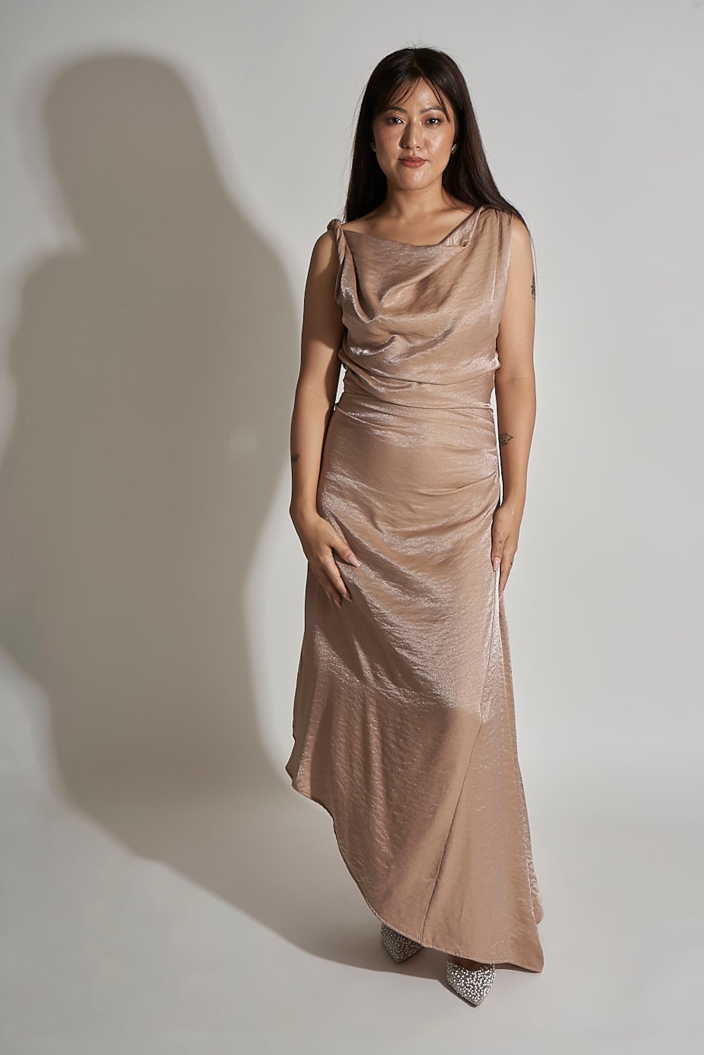 Cowl Evening Dress