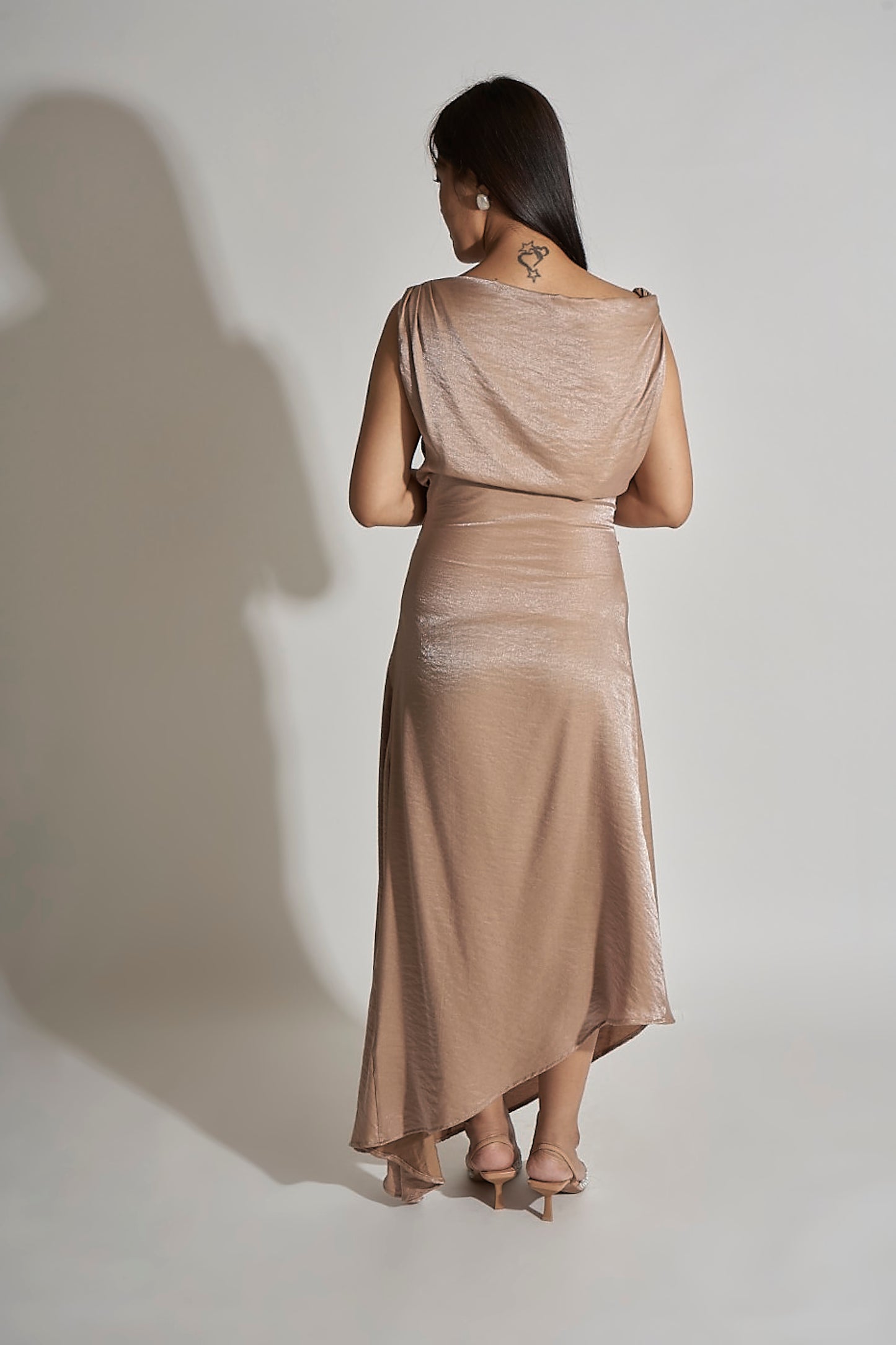 Cowl Evening Dress
