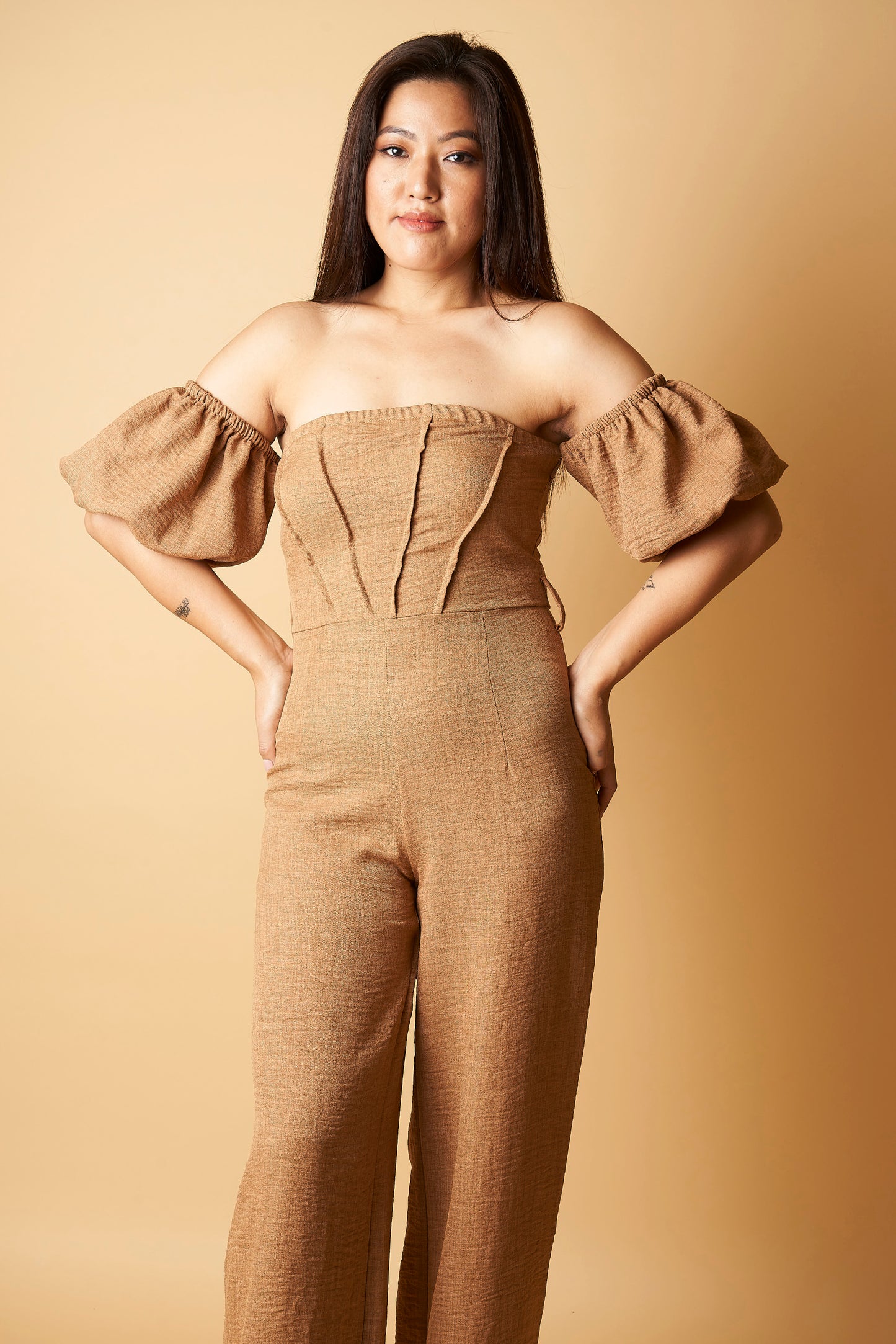 OFF SHOULDER JUMPSUIT