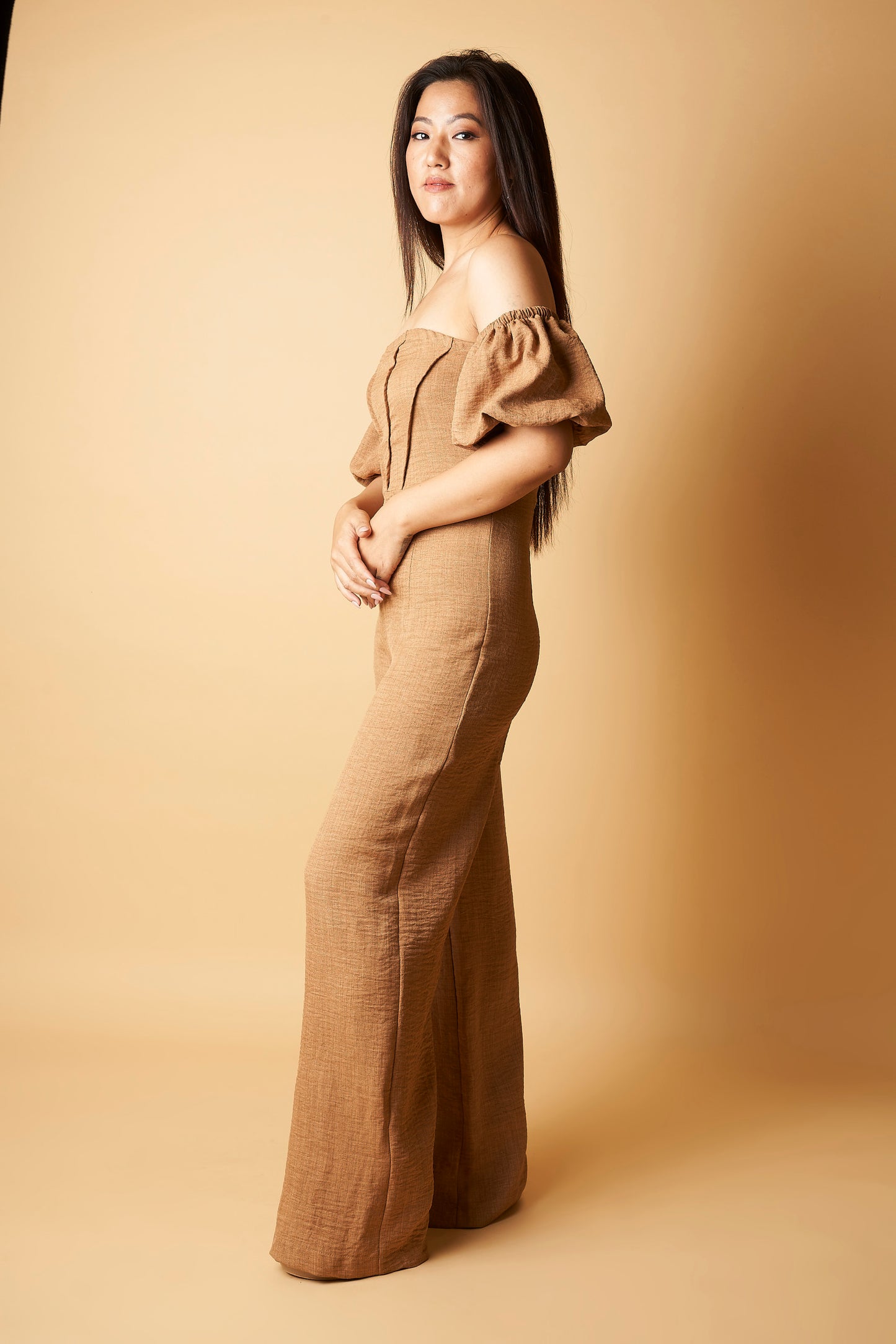 OFF SHOULDER JUMPSUIT