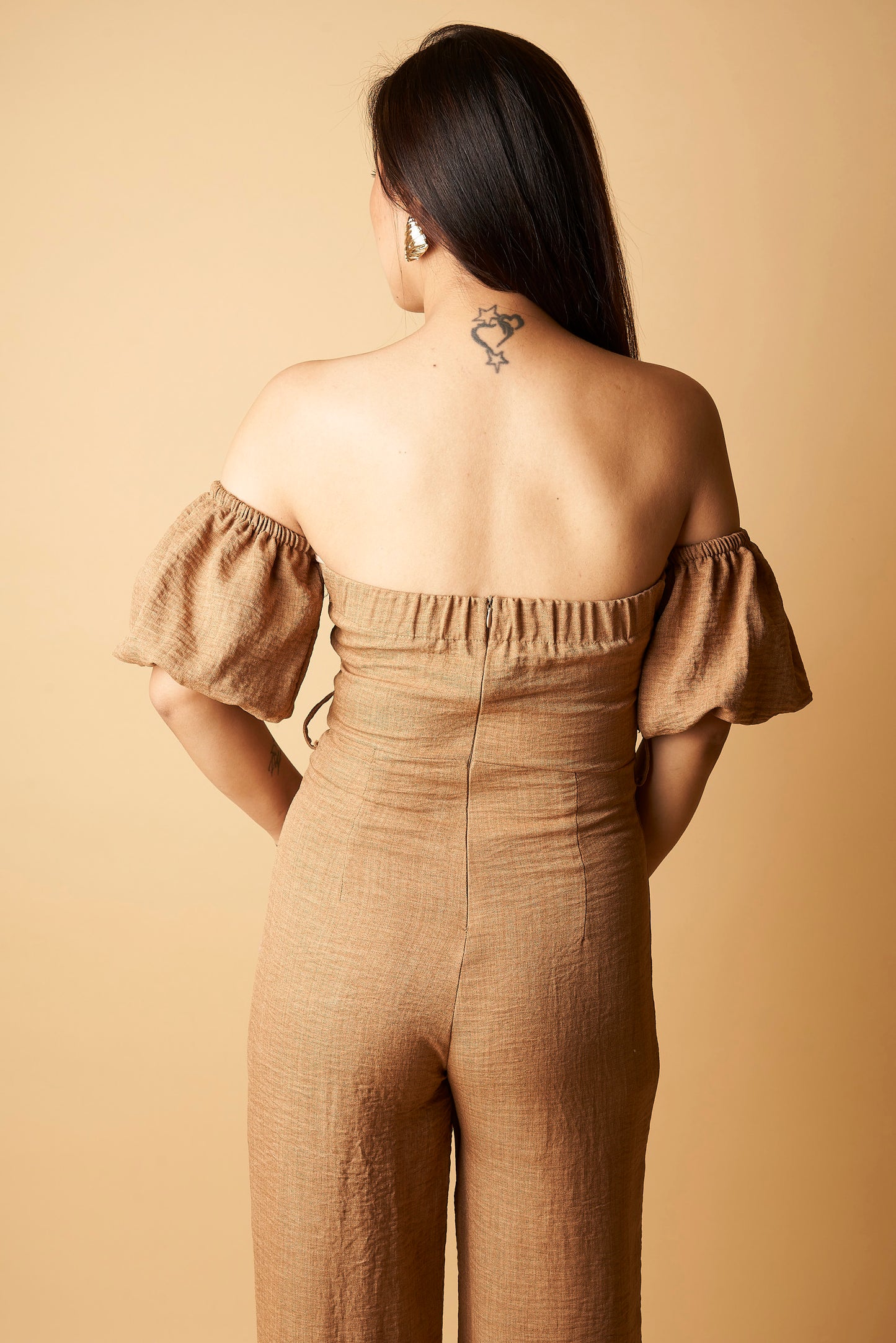 OFF SHOULDER JUMPSUIT