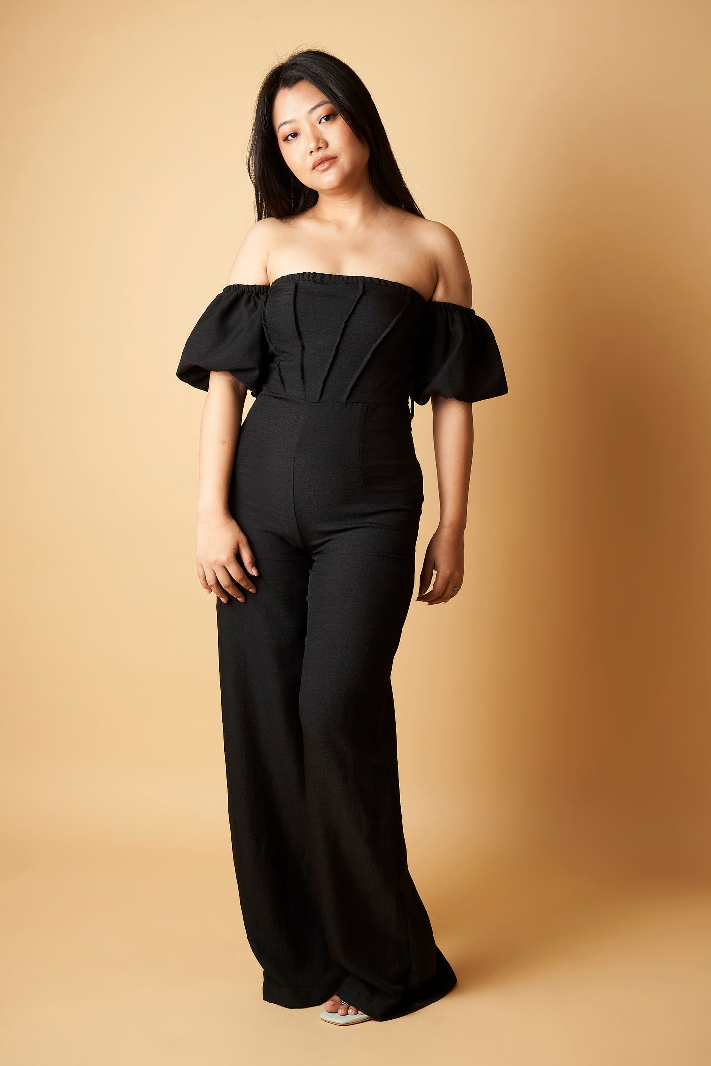 OFF SHOULDER JUMPSUIT