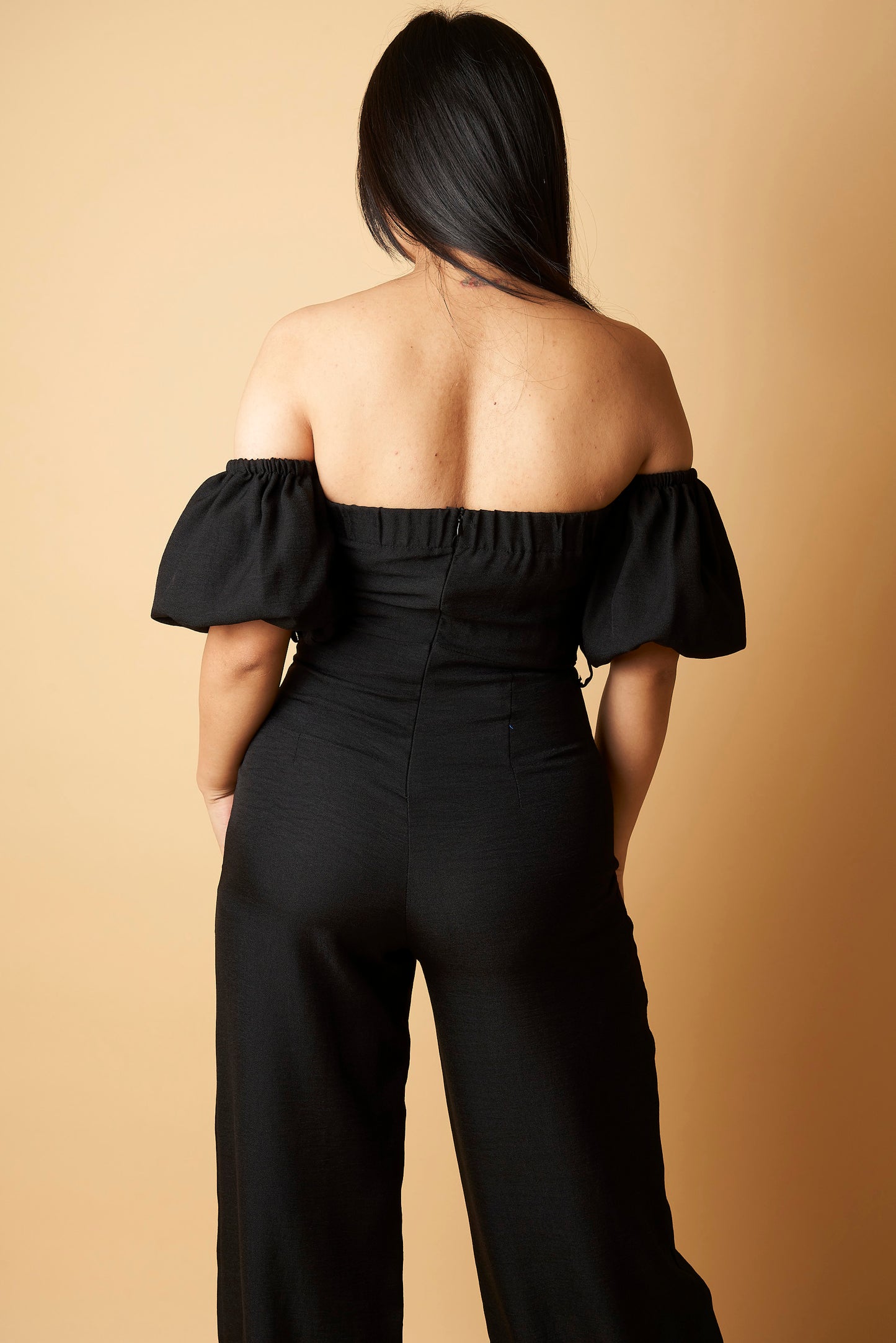 OFF SHOULDER JUMPSUIT
