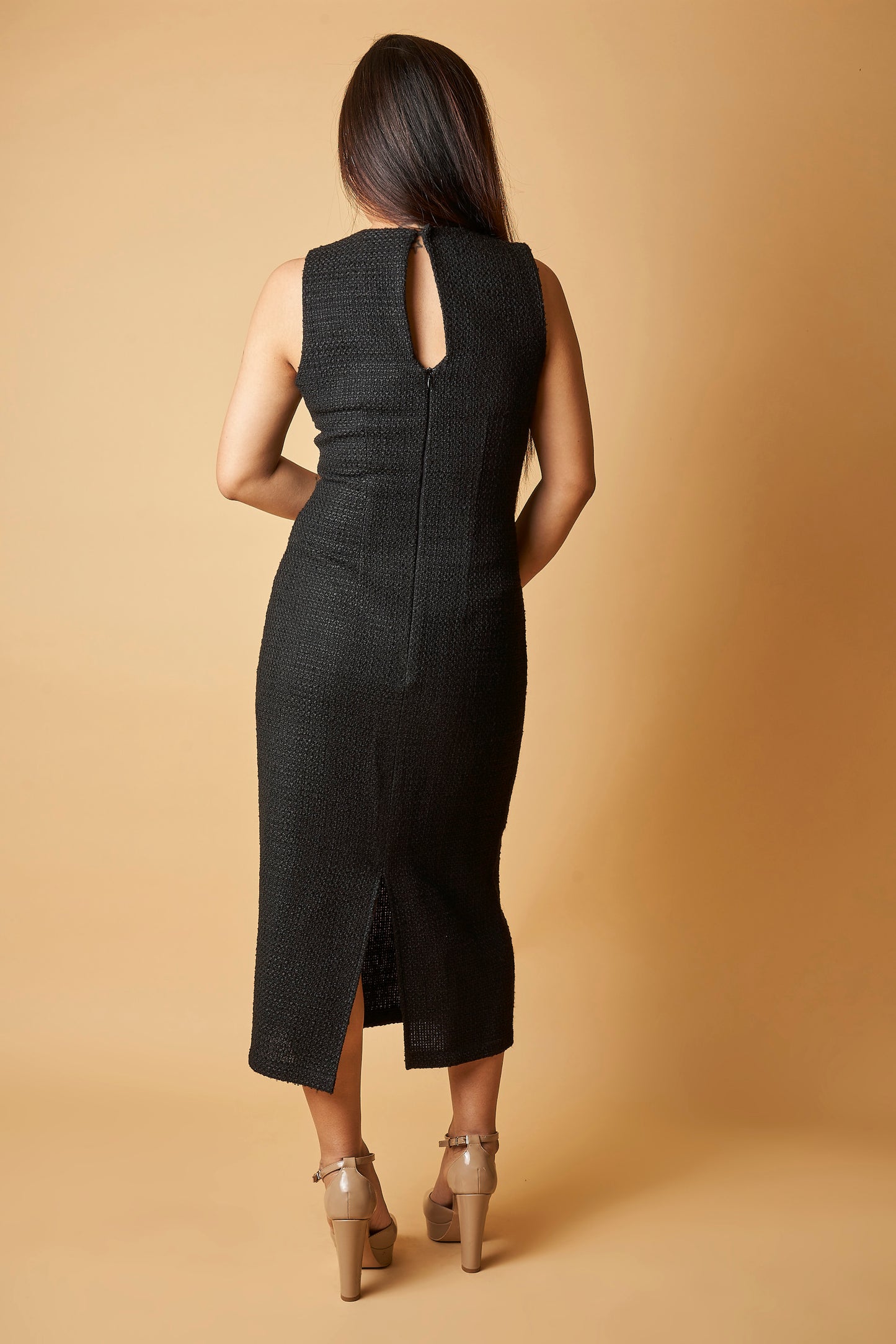 SLEEVELESS MIDI DRESS