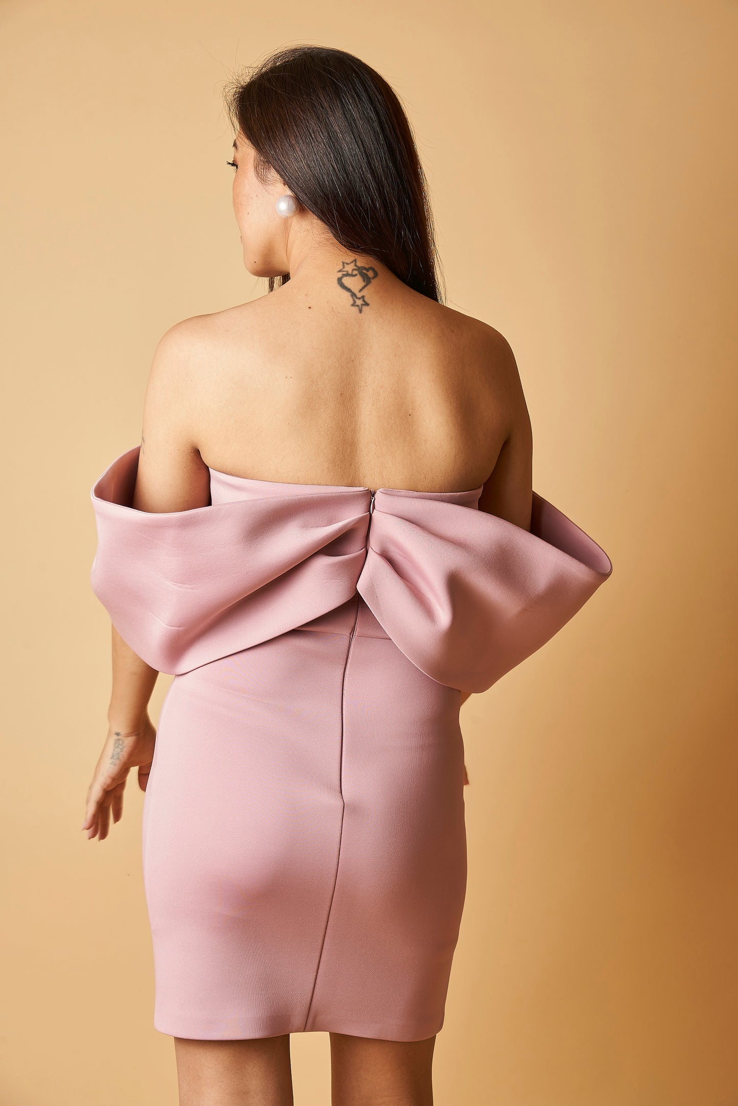 SWEETHEART DRAPED DRESS