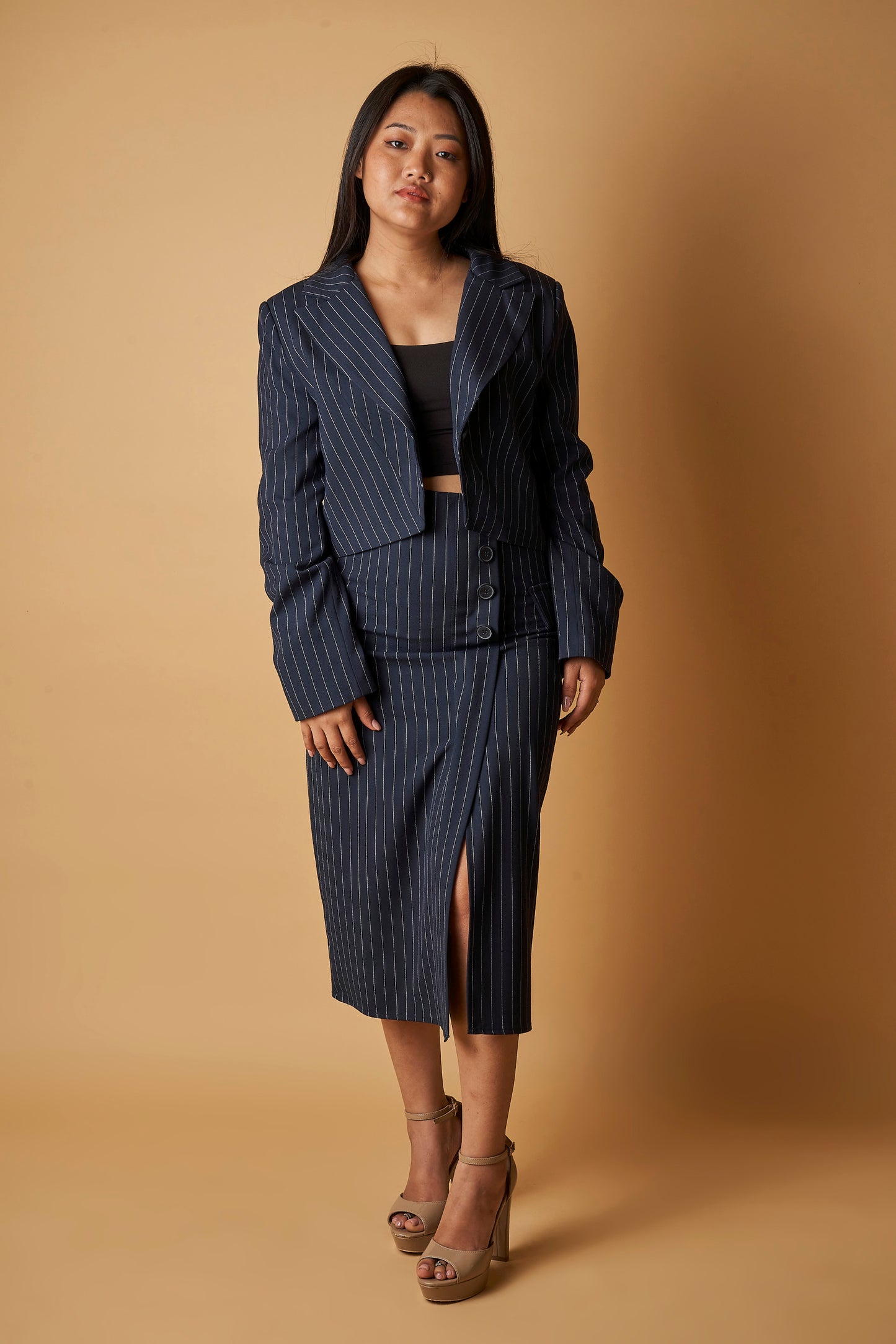 PINSTRIPE BLAZER