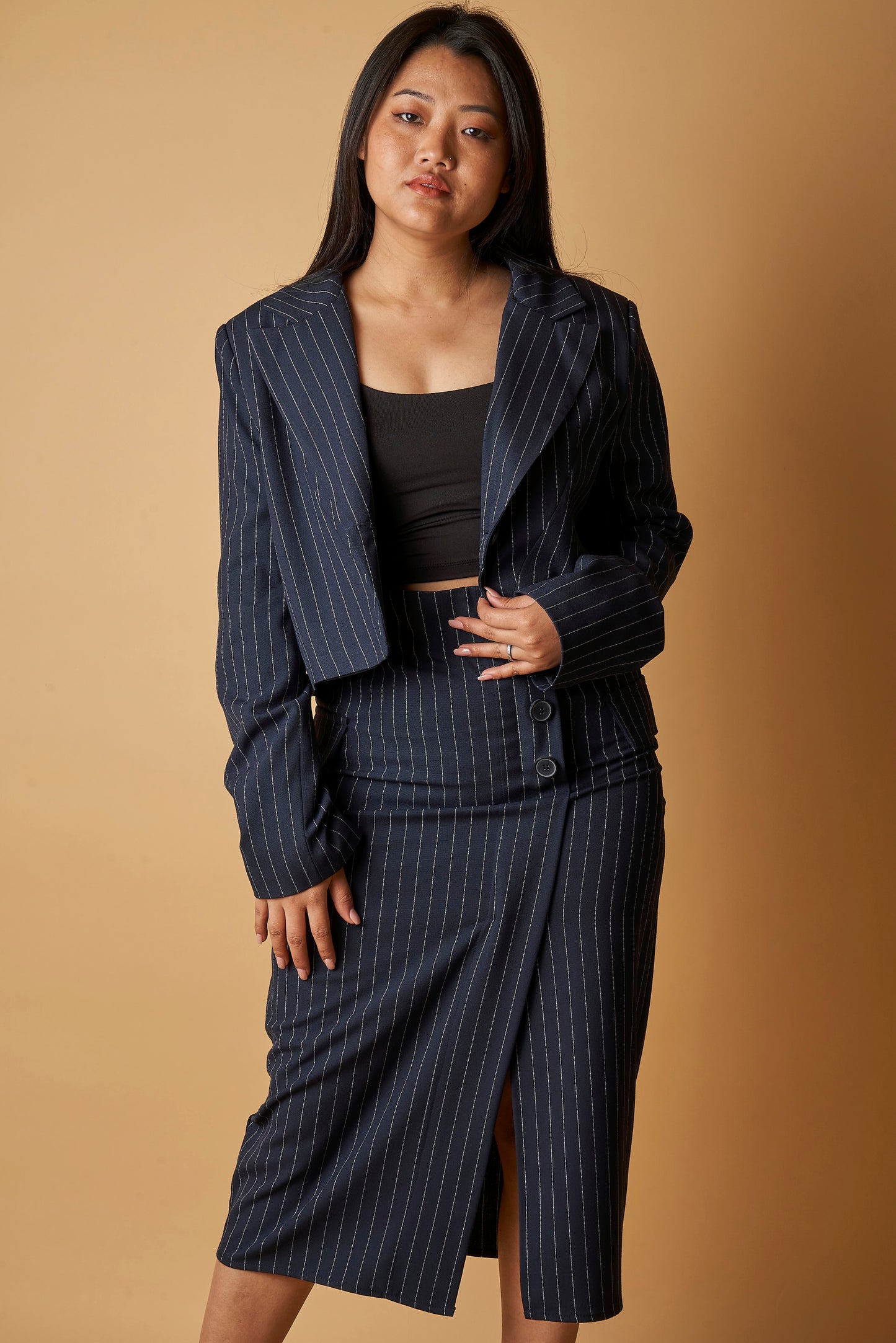 PINSTRIPE BLAZER