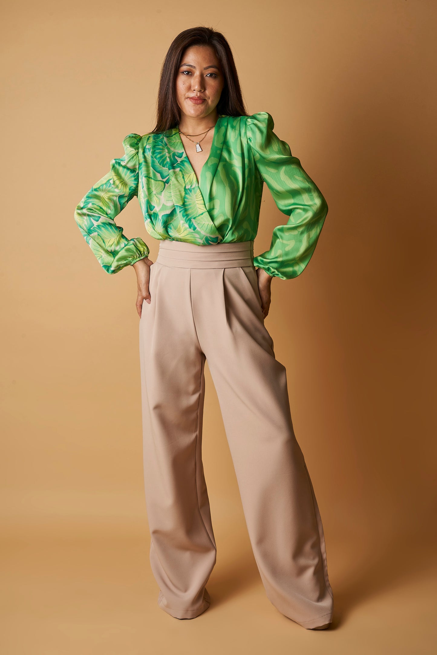 PLEATED WAISTBAND PANT