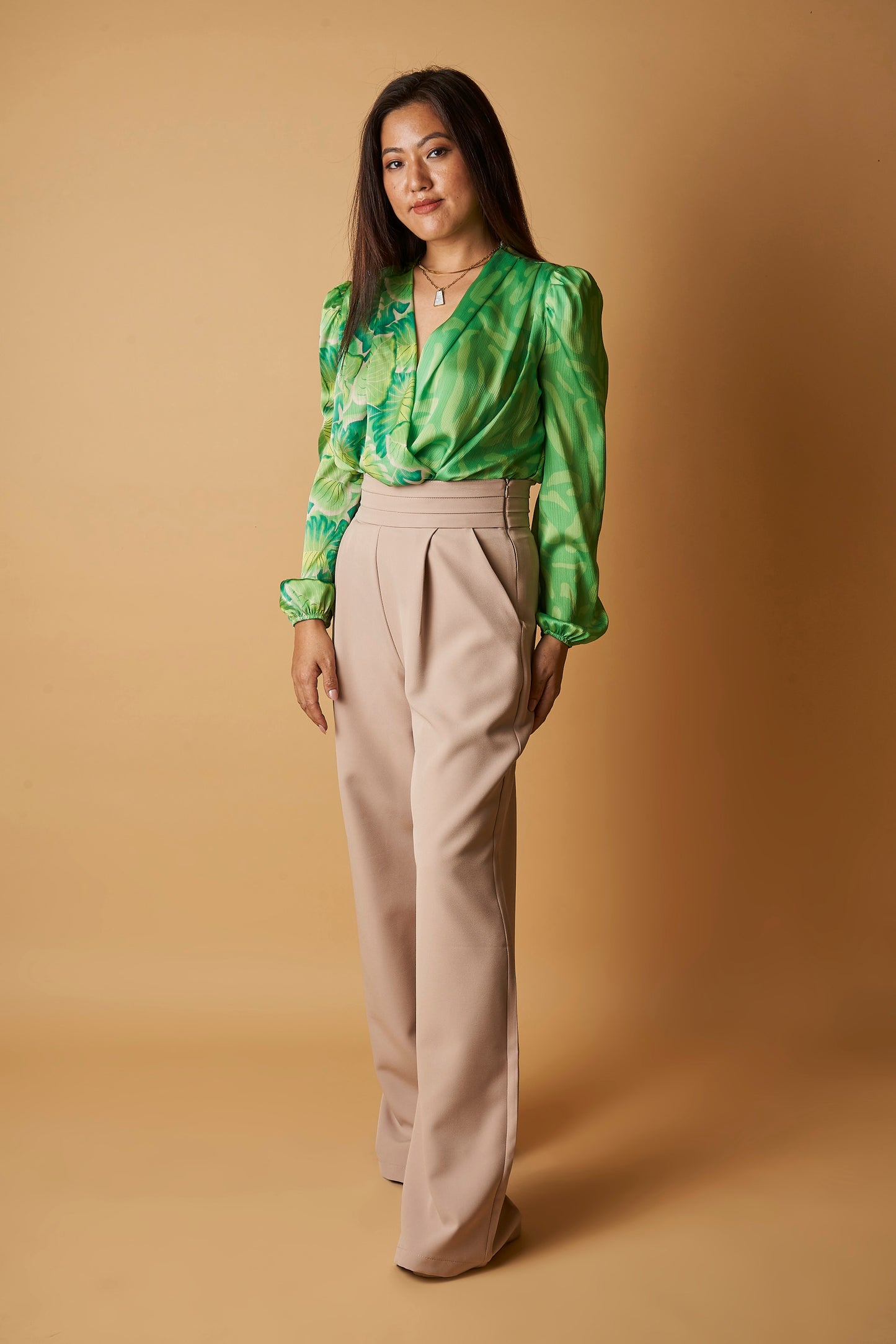 PLEATED WAISTBAND PANT