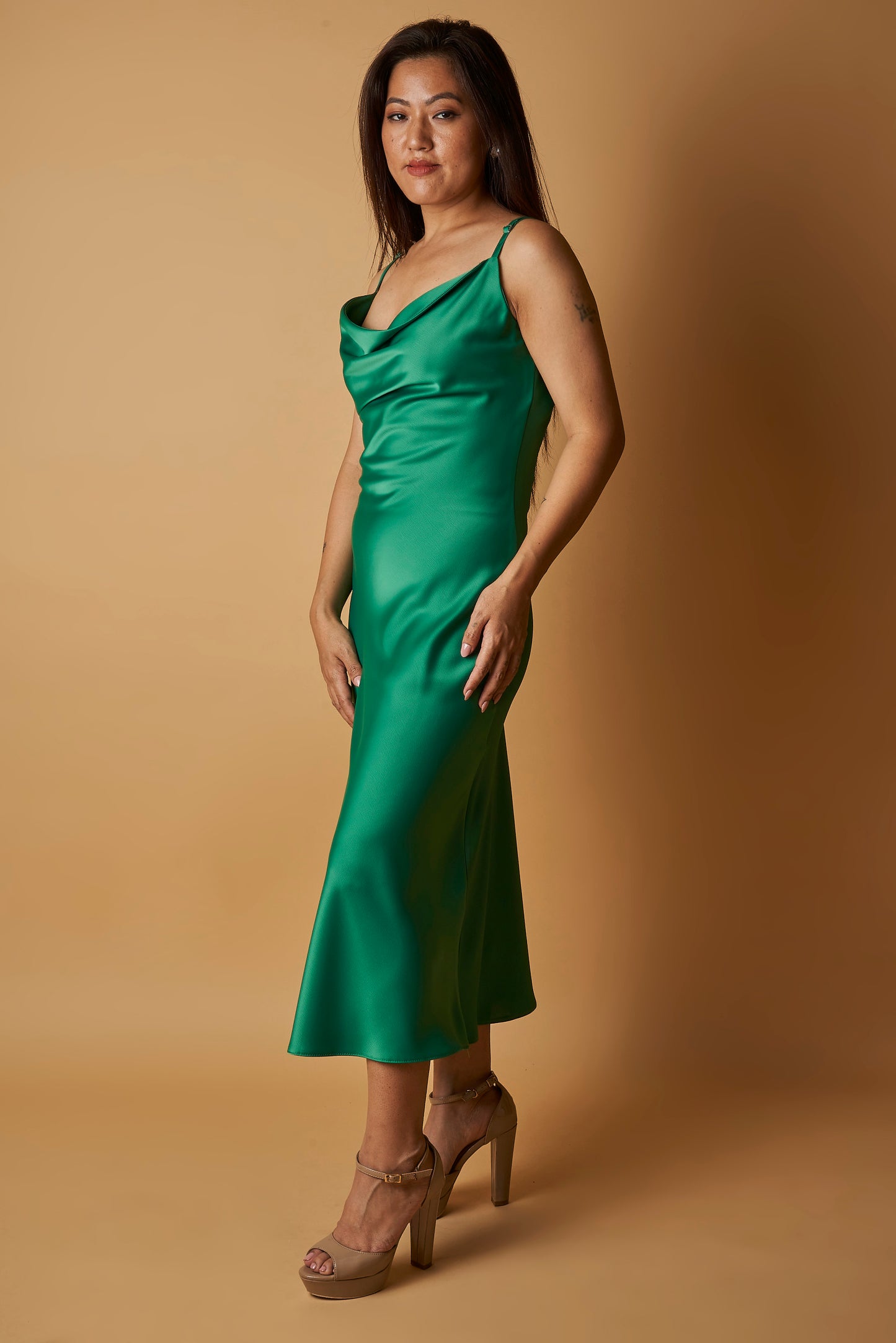 SATIN SLIP DRESS