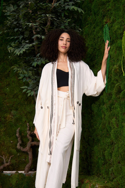Linen Long Jacket