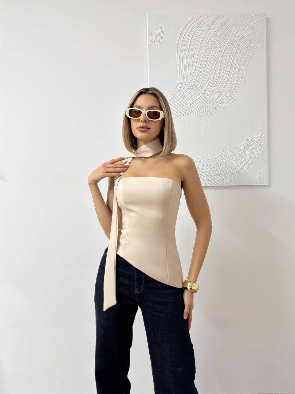 STRAPLESS COREST TOP