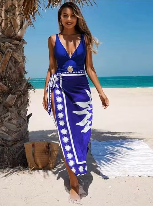 DEEP V-NECK MONOKINI SET