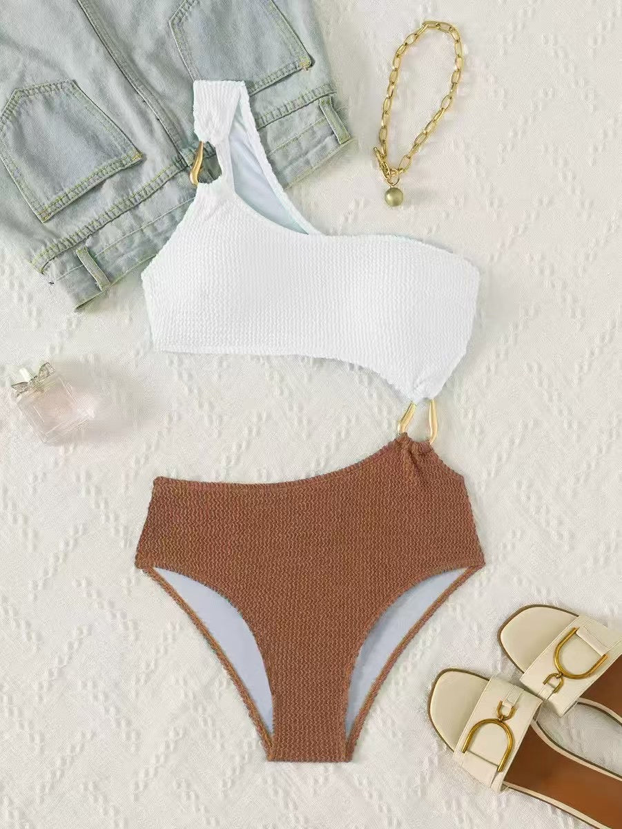 ONE SHOULDER ASYMMETRIC SWIMSUIT