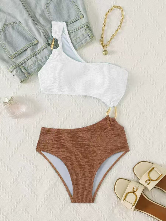 ONE SHOULDER ASYMMETRIC SWIMSUIT
