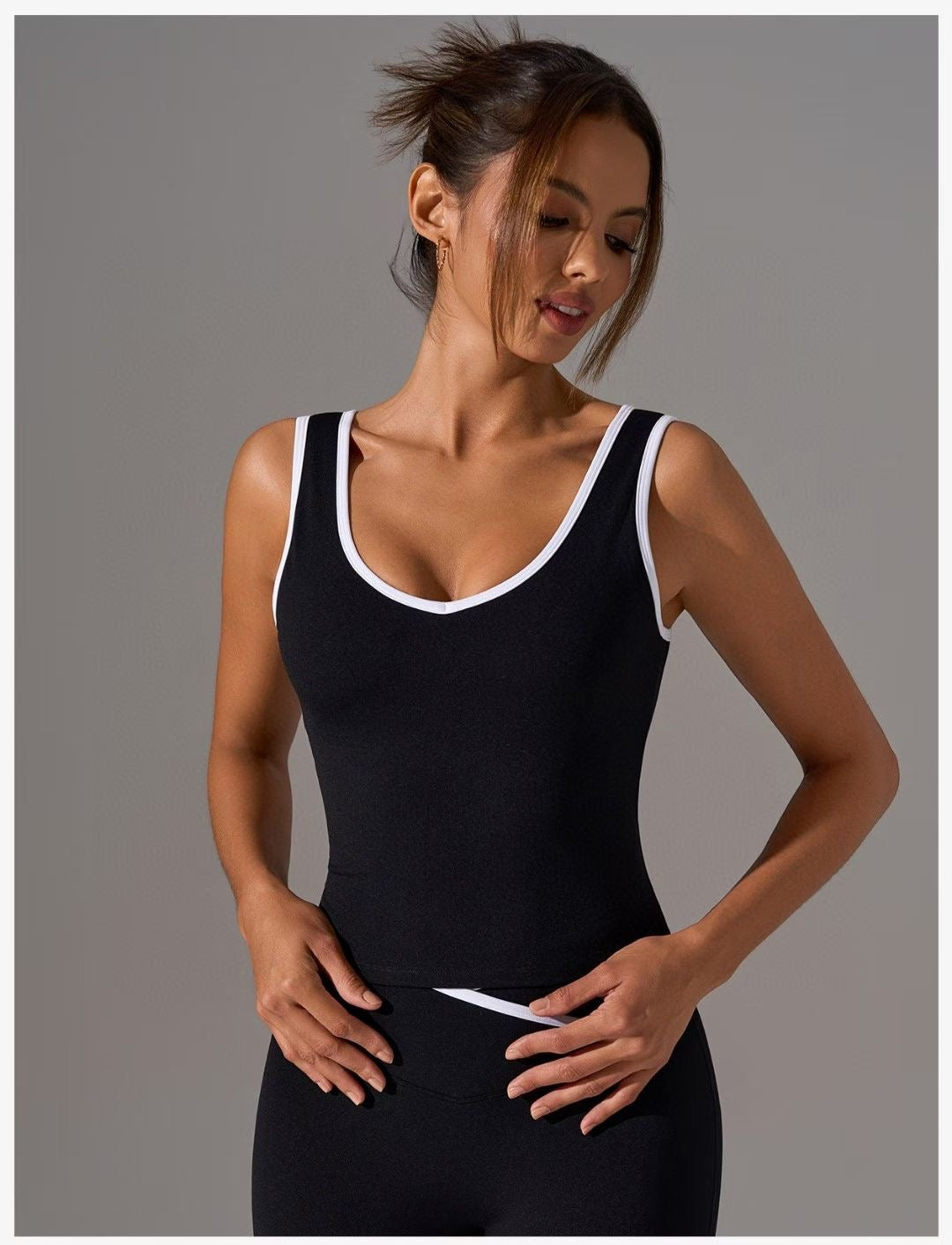 FLARED PANTS SLEEVELESS SET