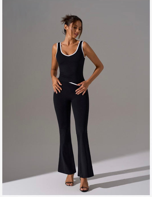 FLARED PANTS SLEEVELESS SET