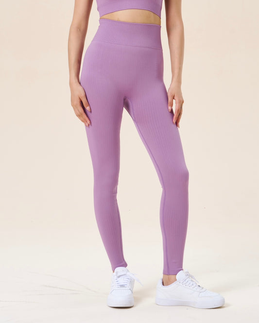 RIBBED HIGH WAIST LEGGINGS