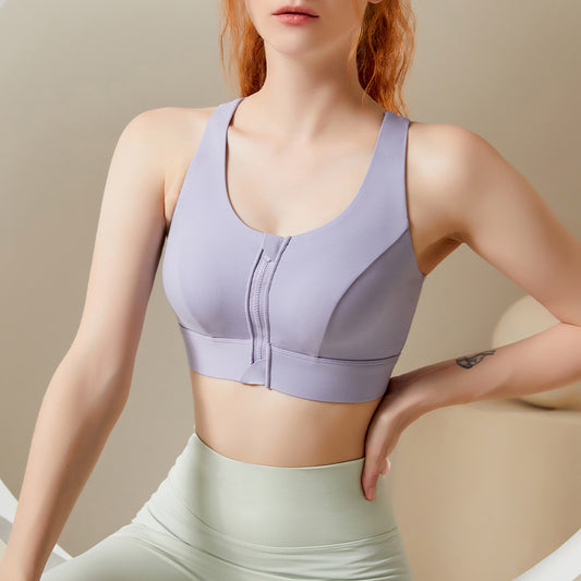 FRONT ZIP RACER BACK BRA
