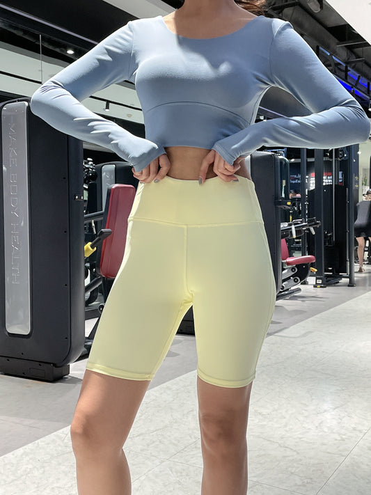 HIGH WAIST CYCLING SHORTS
