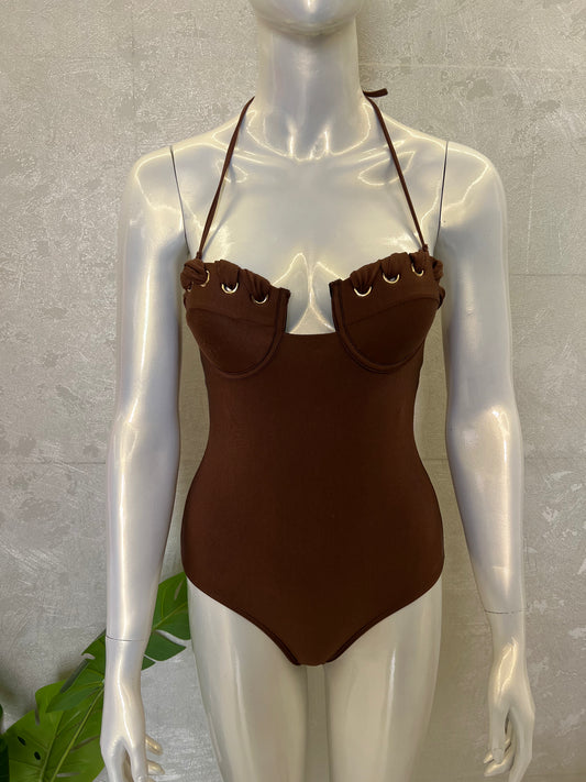 HALTER PADDED SWIMSUIT