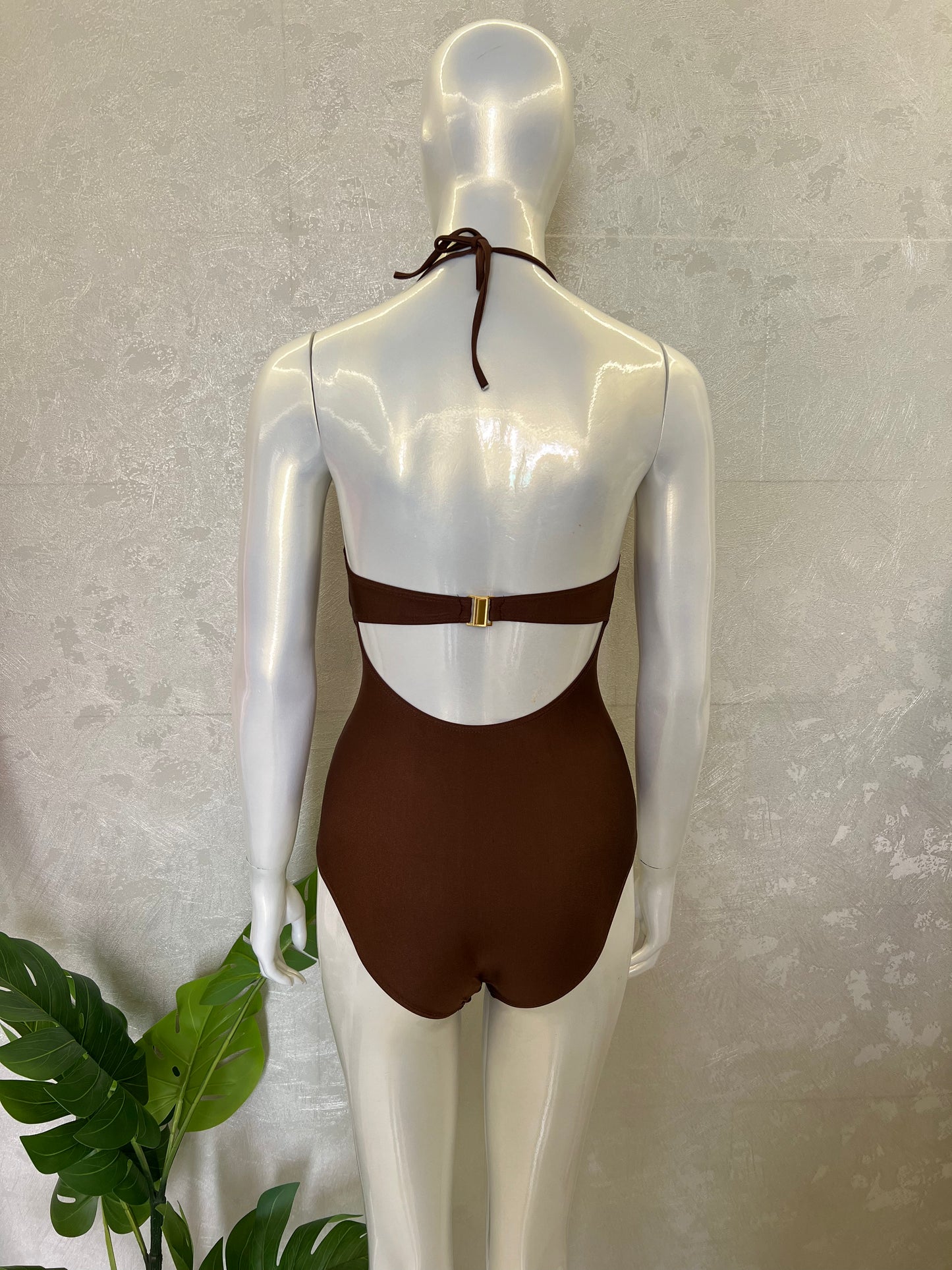 HALTER PADDED SWIMSUIT