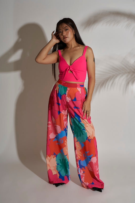 FLORAL PRINTED PANTS